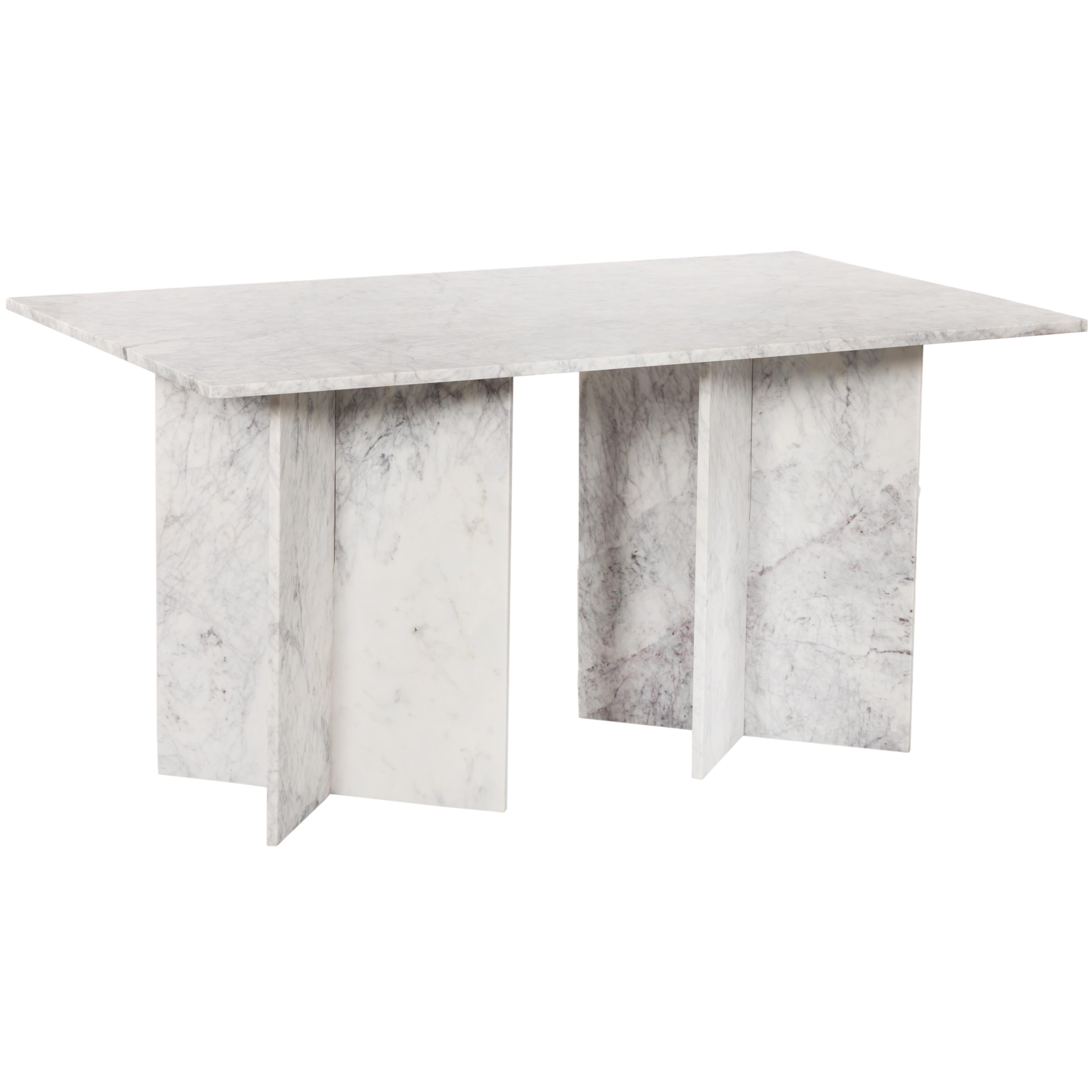 Meridian Verona White Dining Table (3 Boxes)