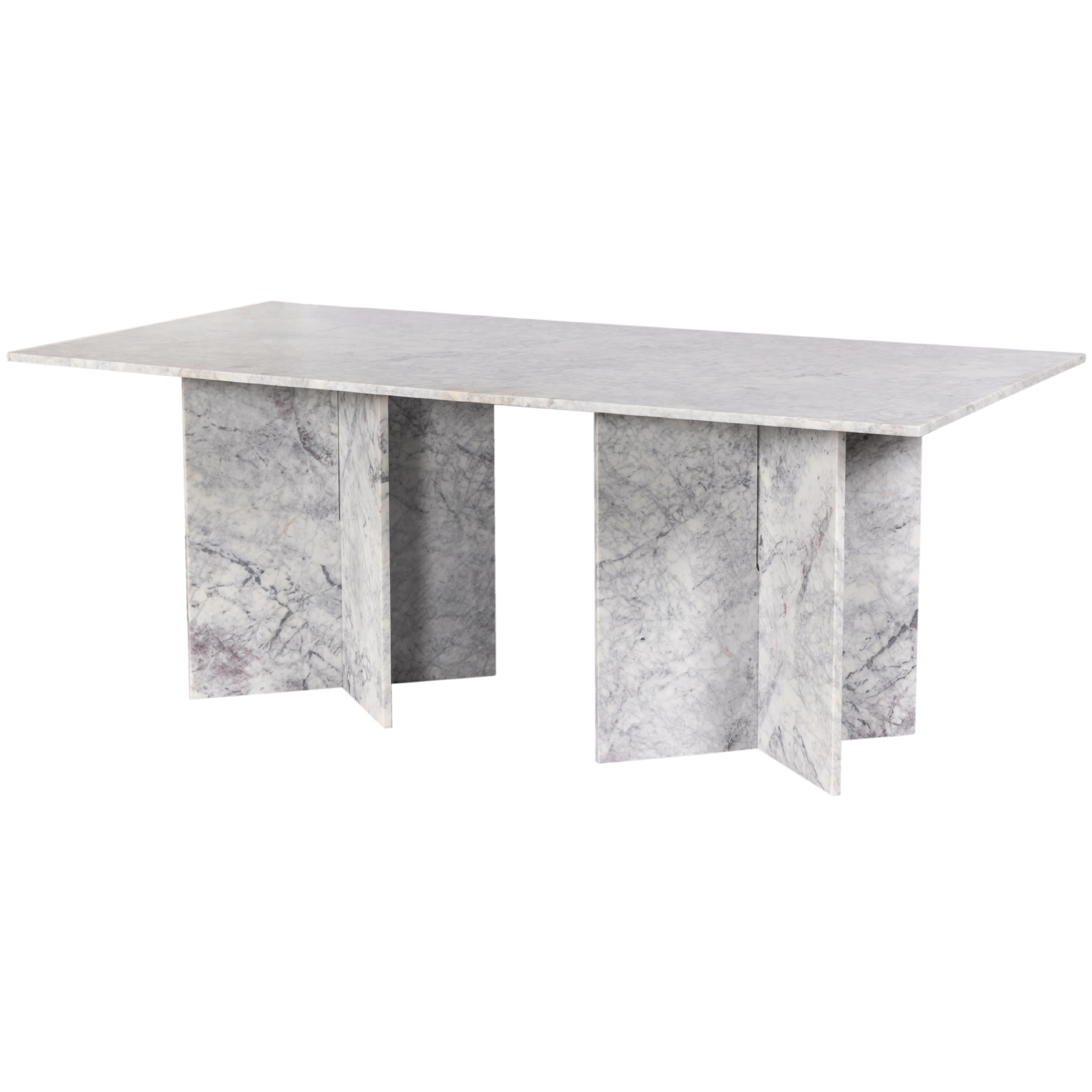 Meridian Verona White Dining Table (3 Boxes)