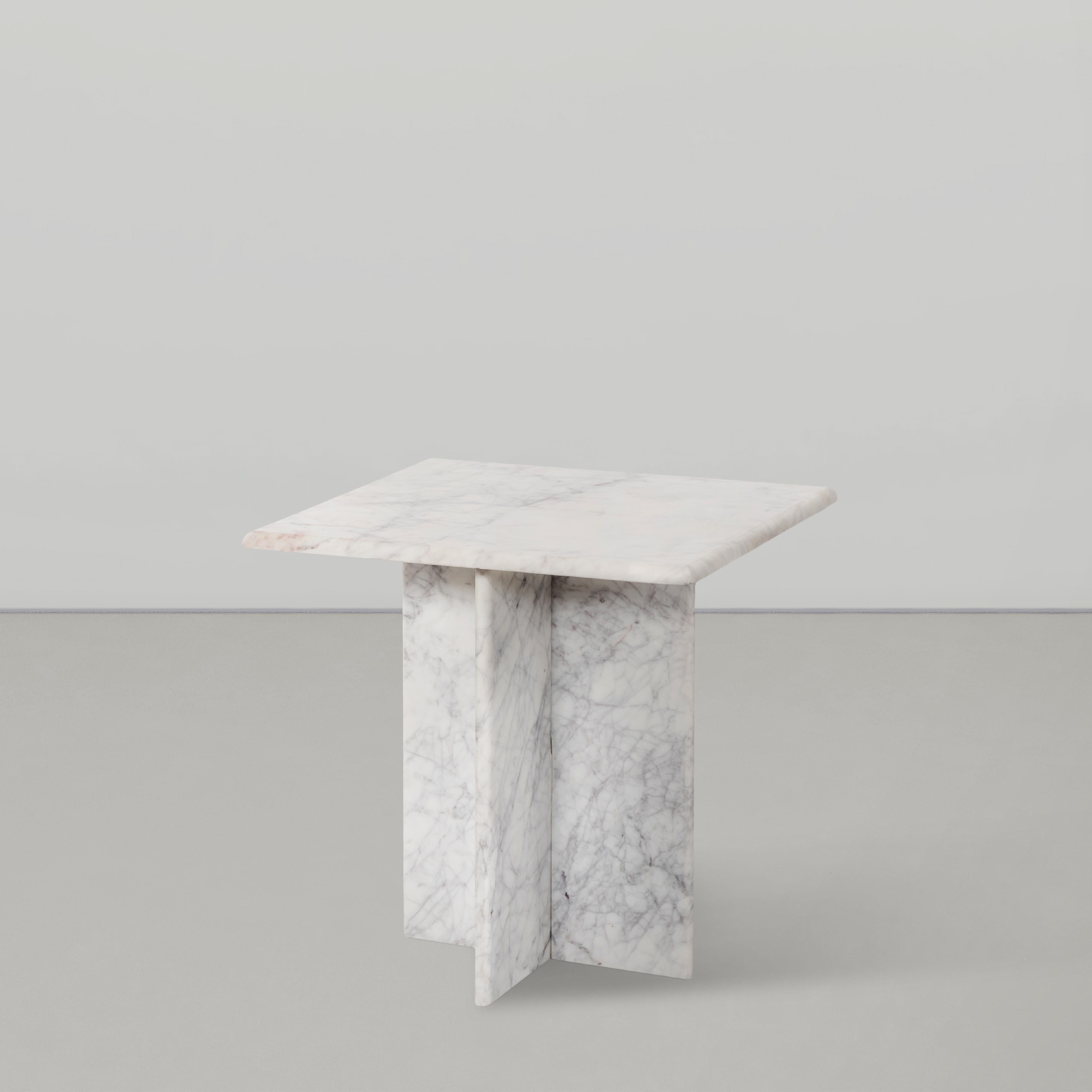 Meridian Verona White End Table