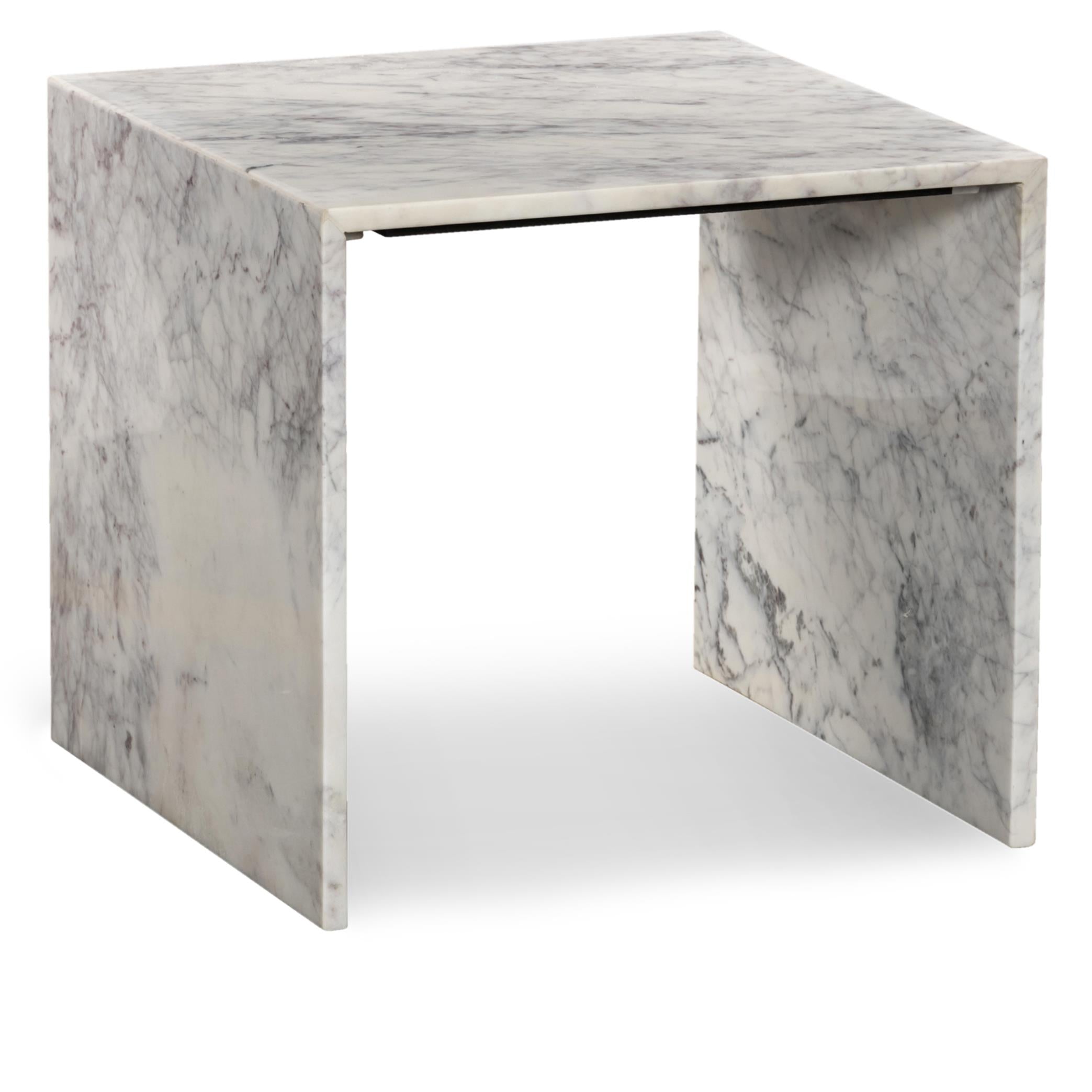 Meridian Canova White End Table