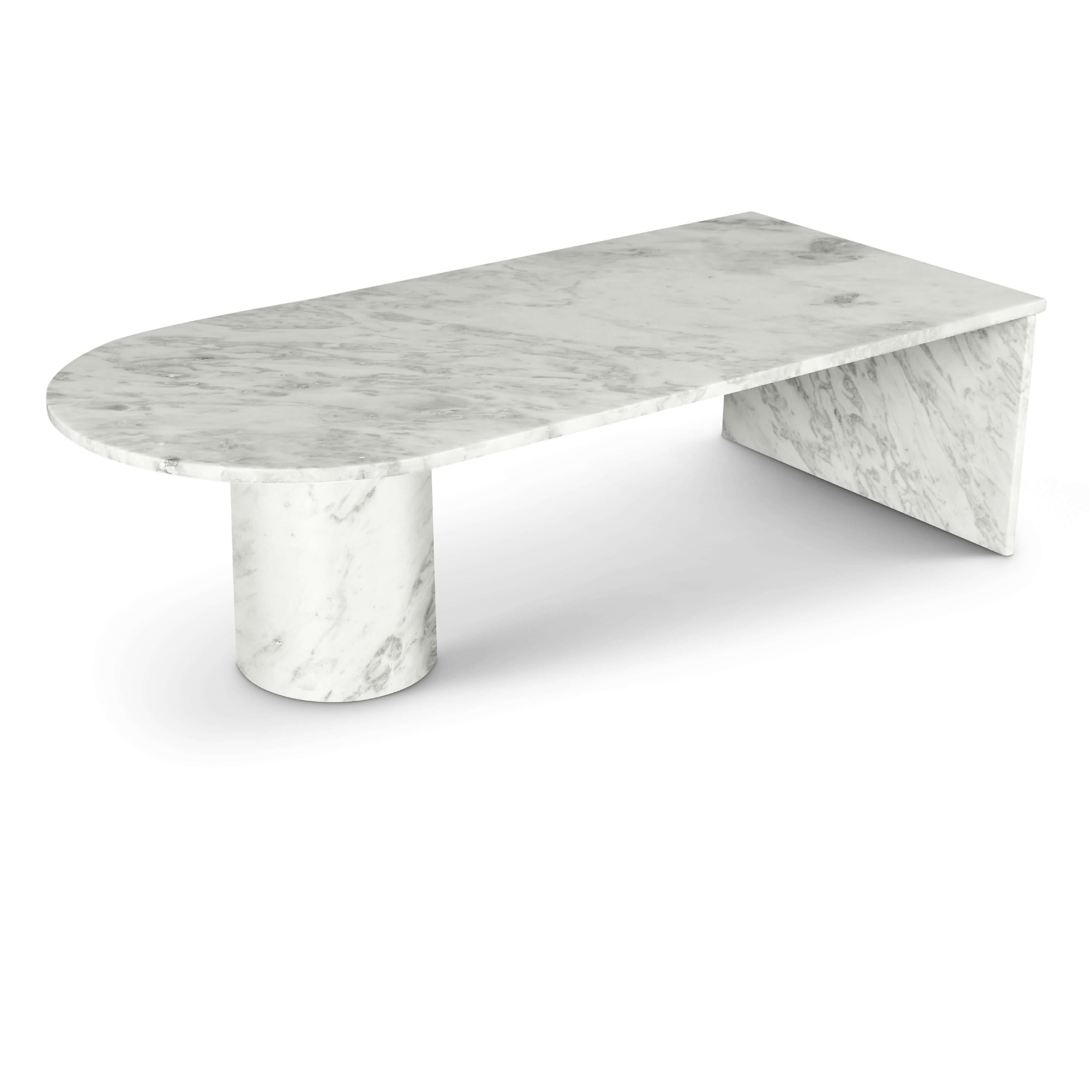 Meridian Salerno White Coffee Table