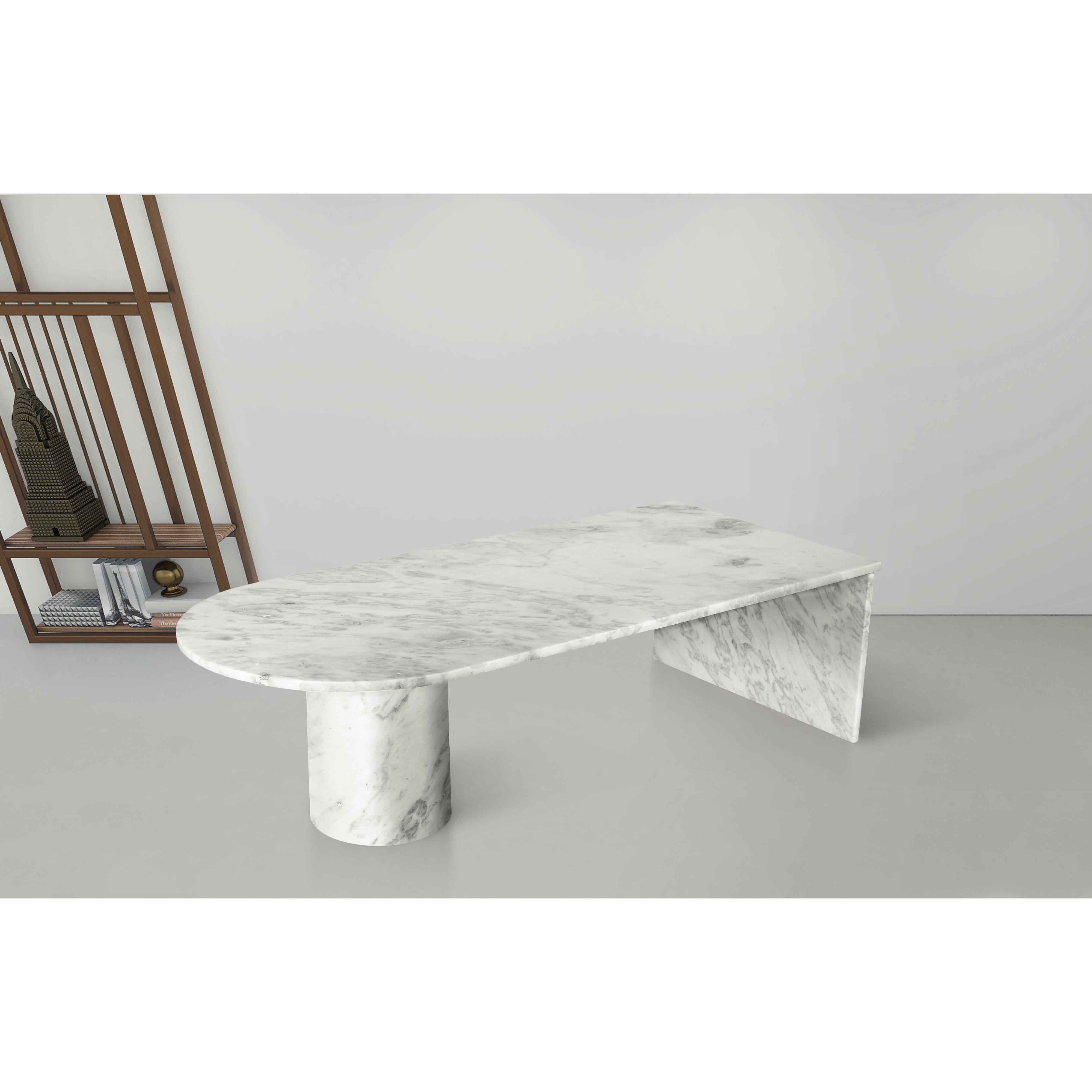 Meridian Salerno White Coffee Table