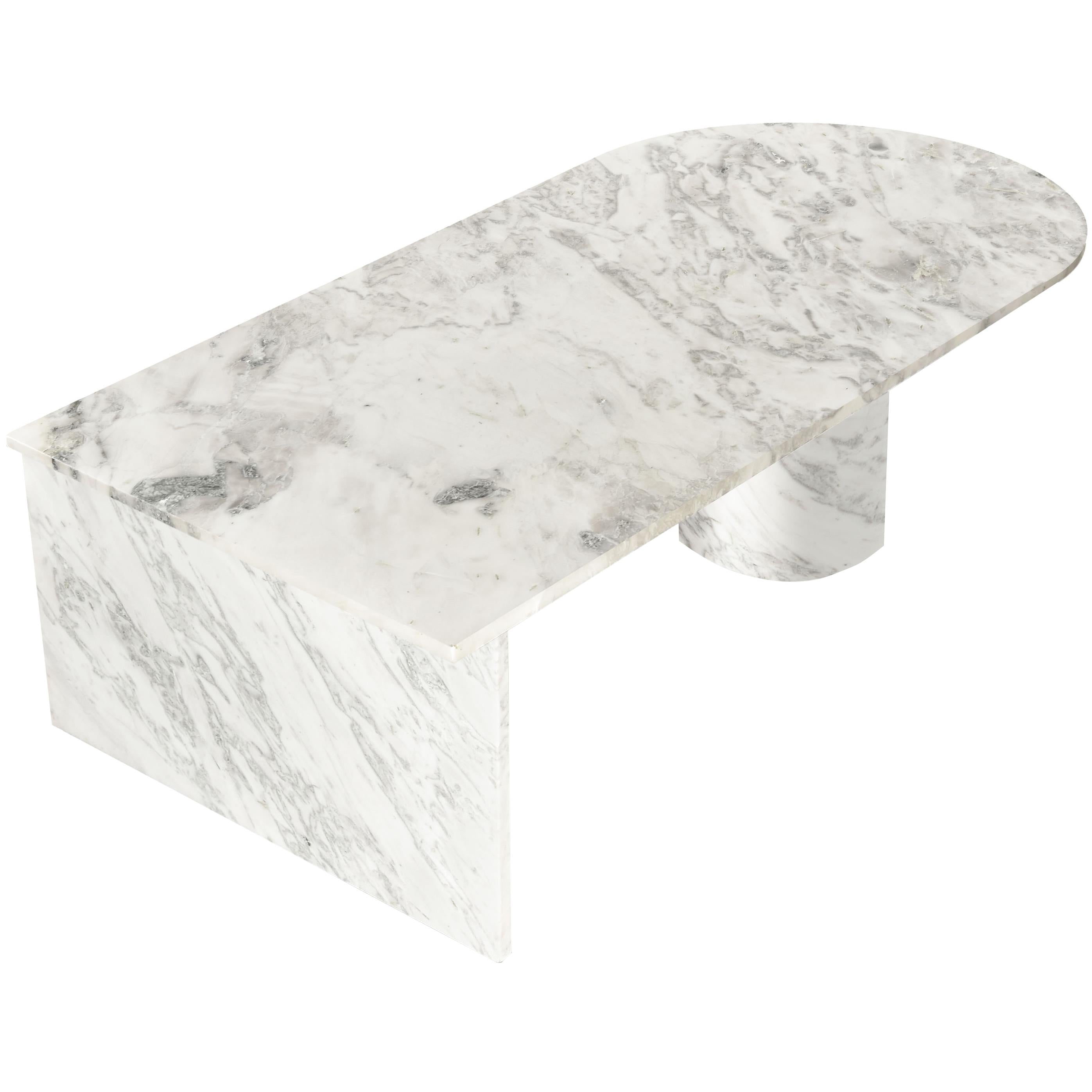 Meridian Salerno White Coffee Table