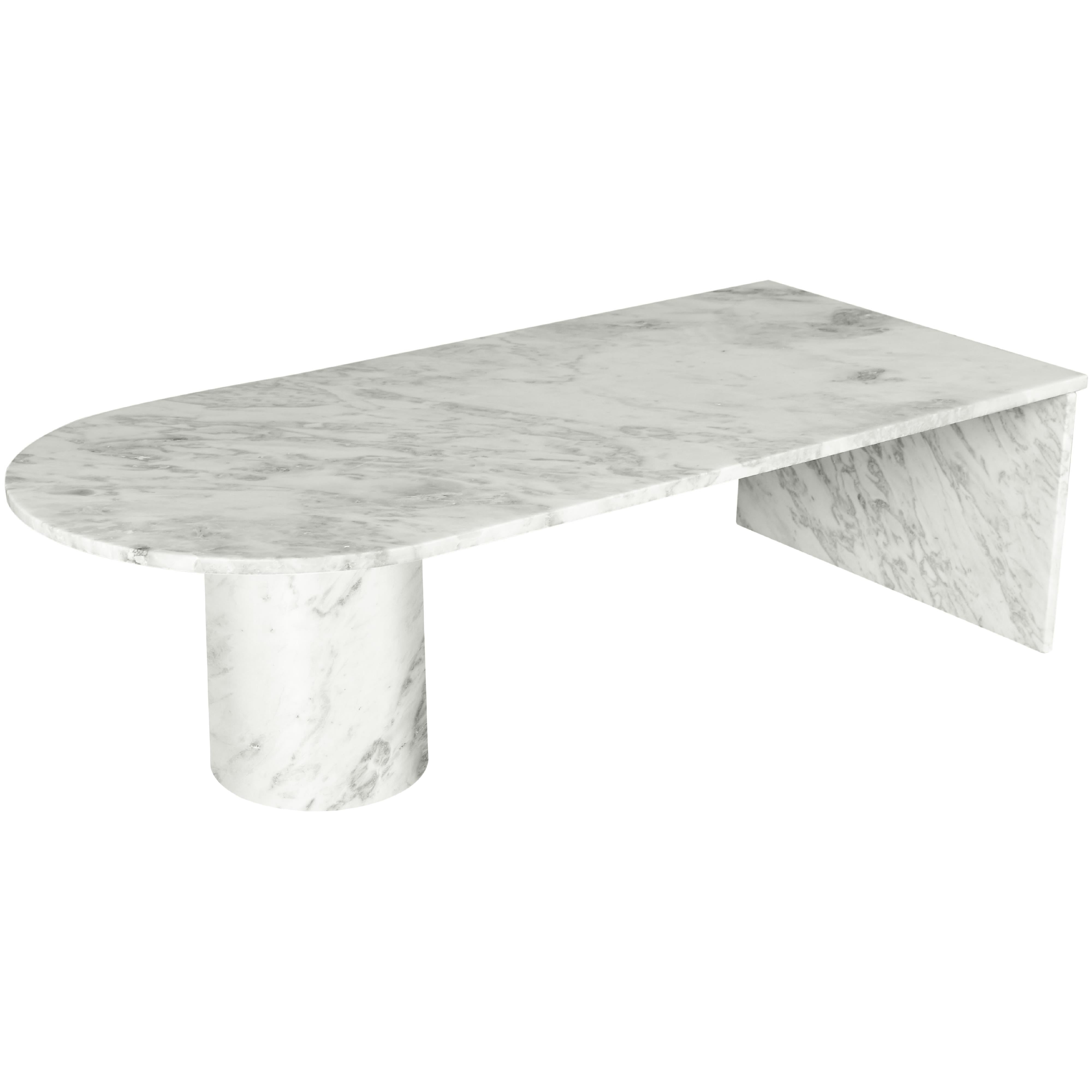 Meridian Salerno White Coffee Table