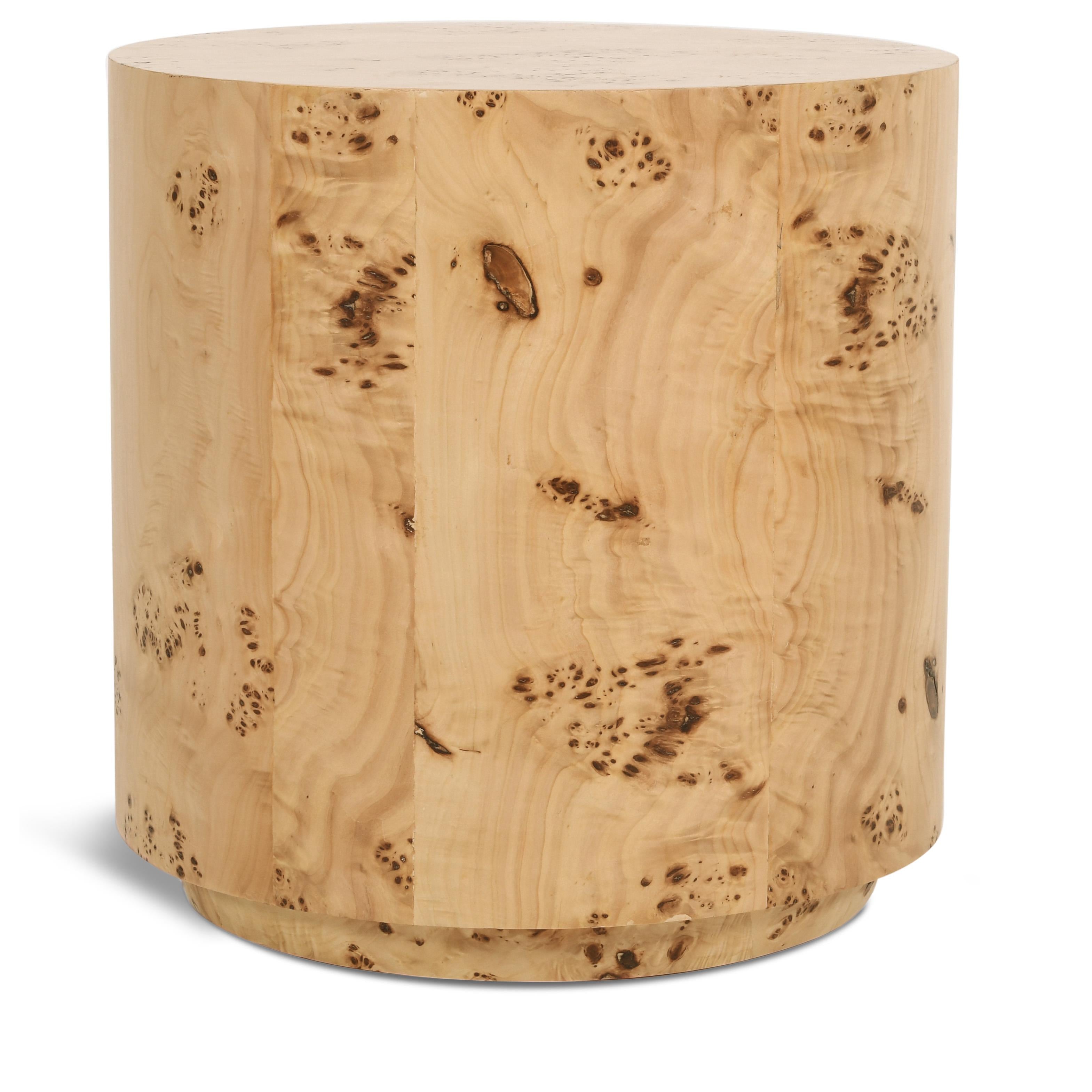 Meridian Burl Natural Ash End Table