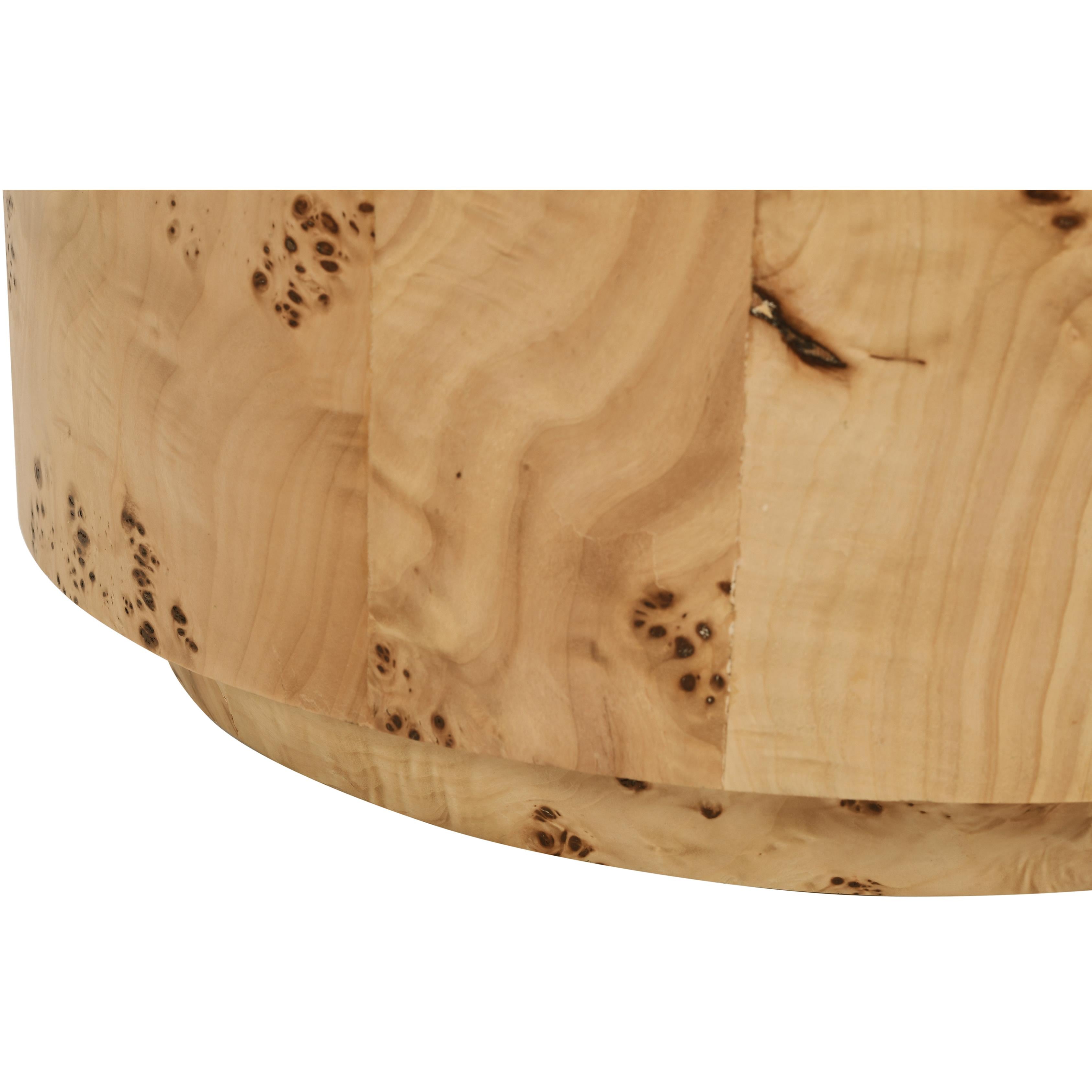 Meridian Burl Natural Ash End Table