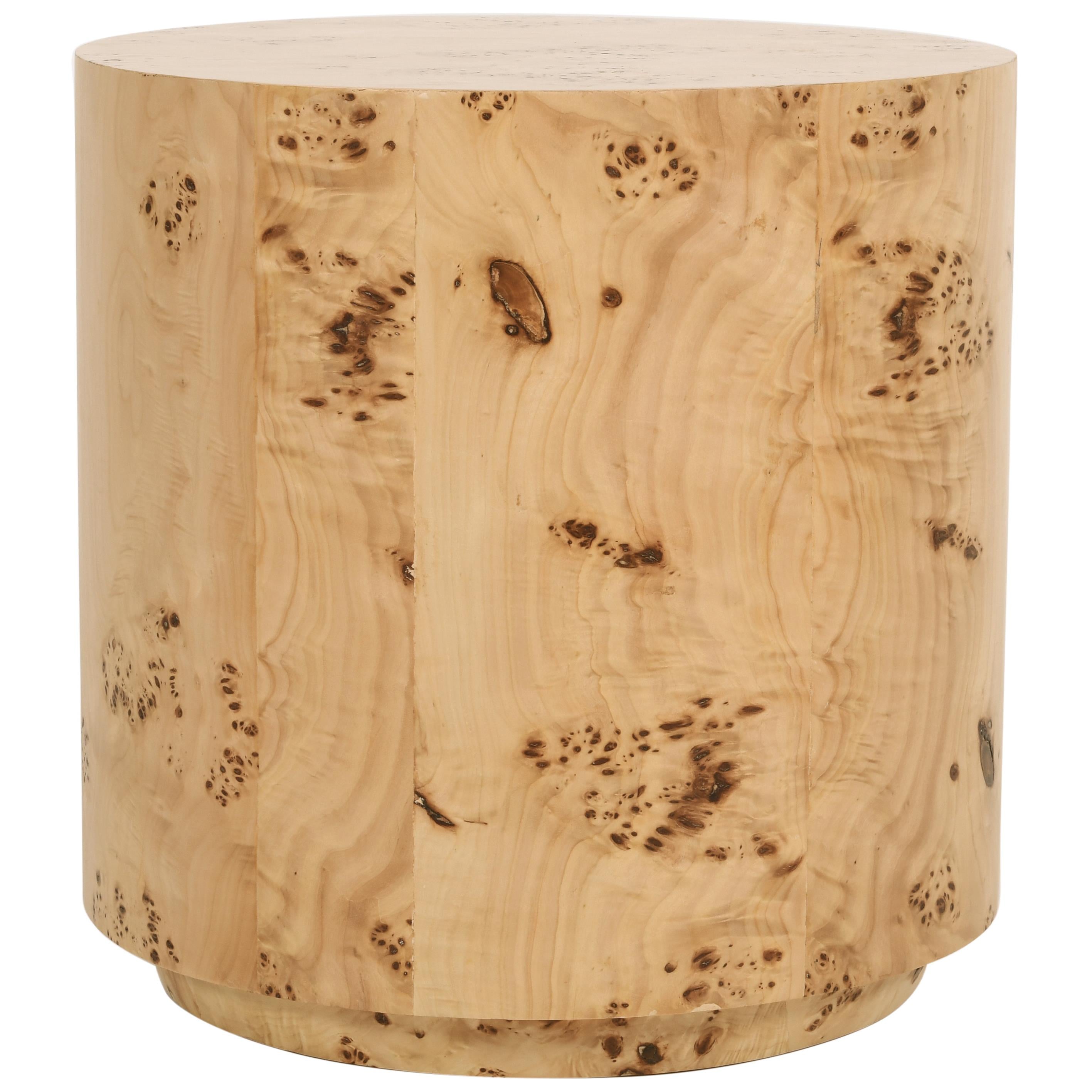 Meridian Burl Natural Ash End Table