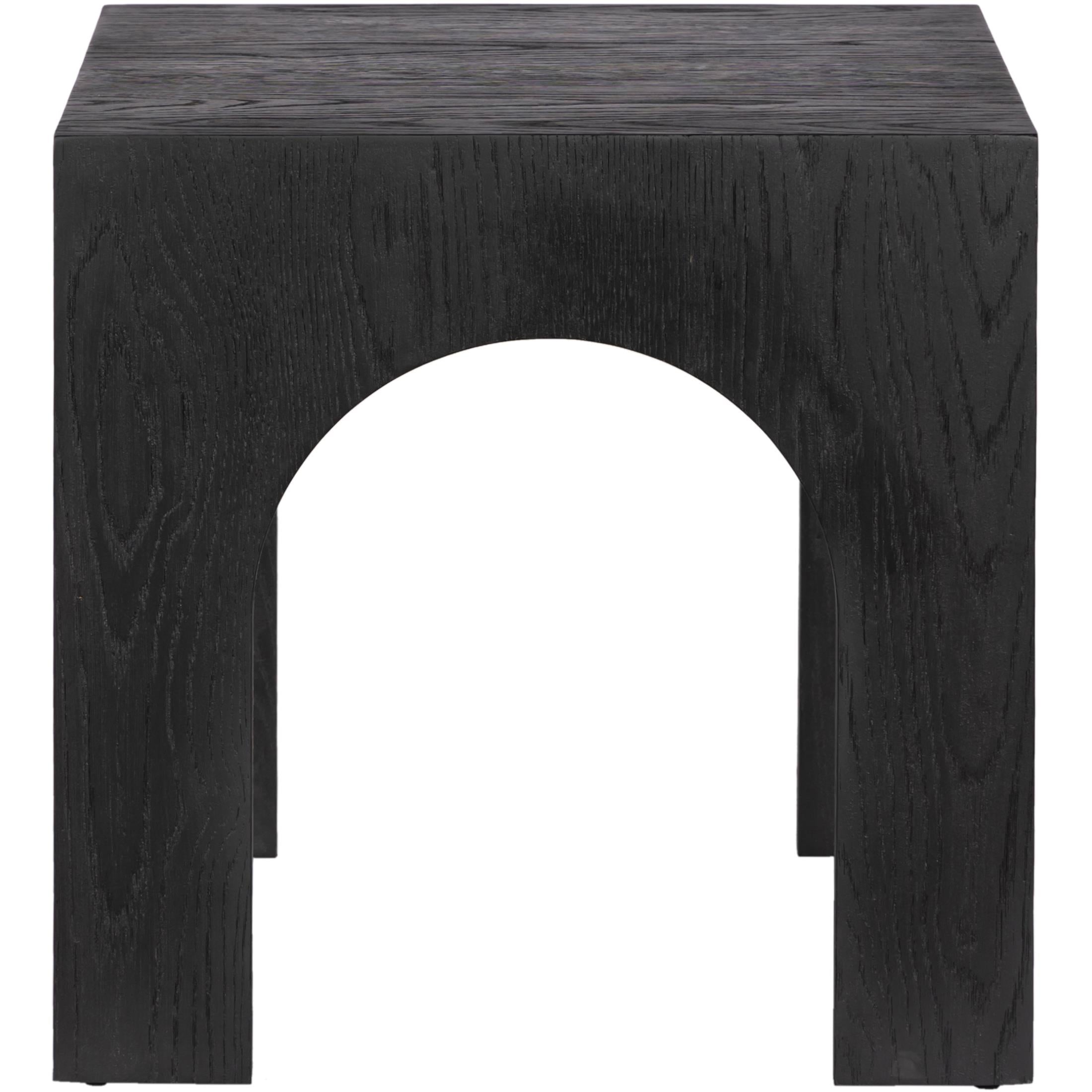 Meridian Arch Black End Table