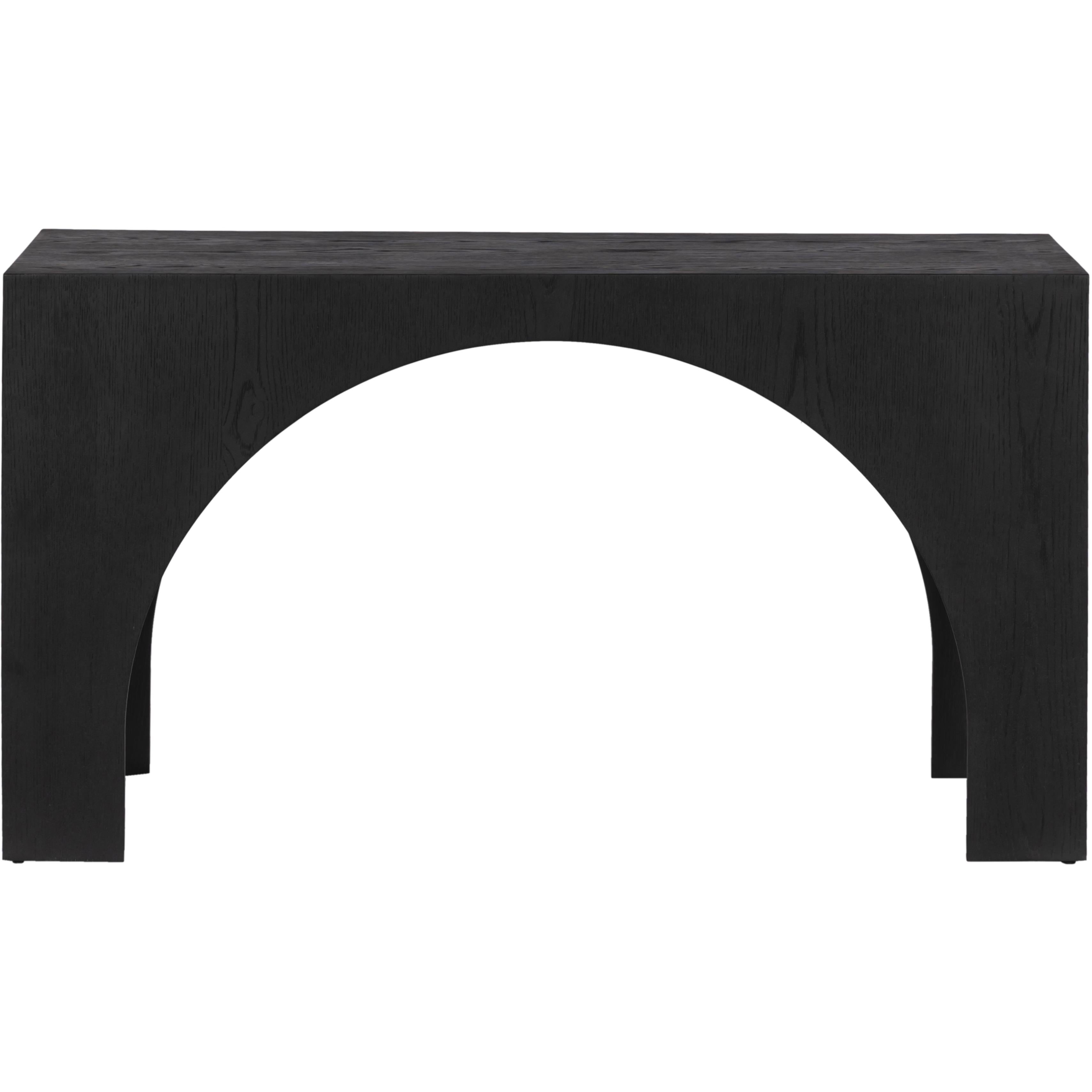 Meridian Arch Black Console Table