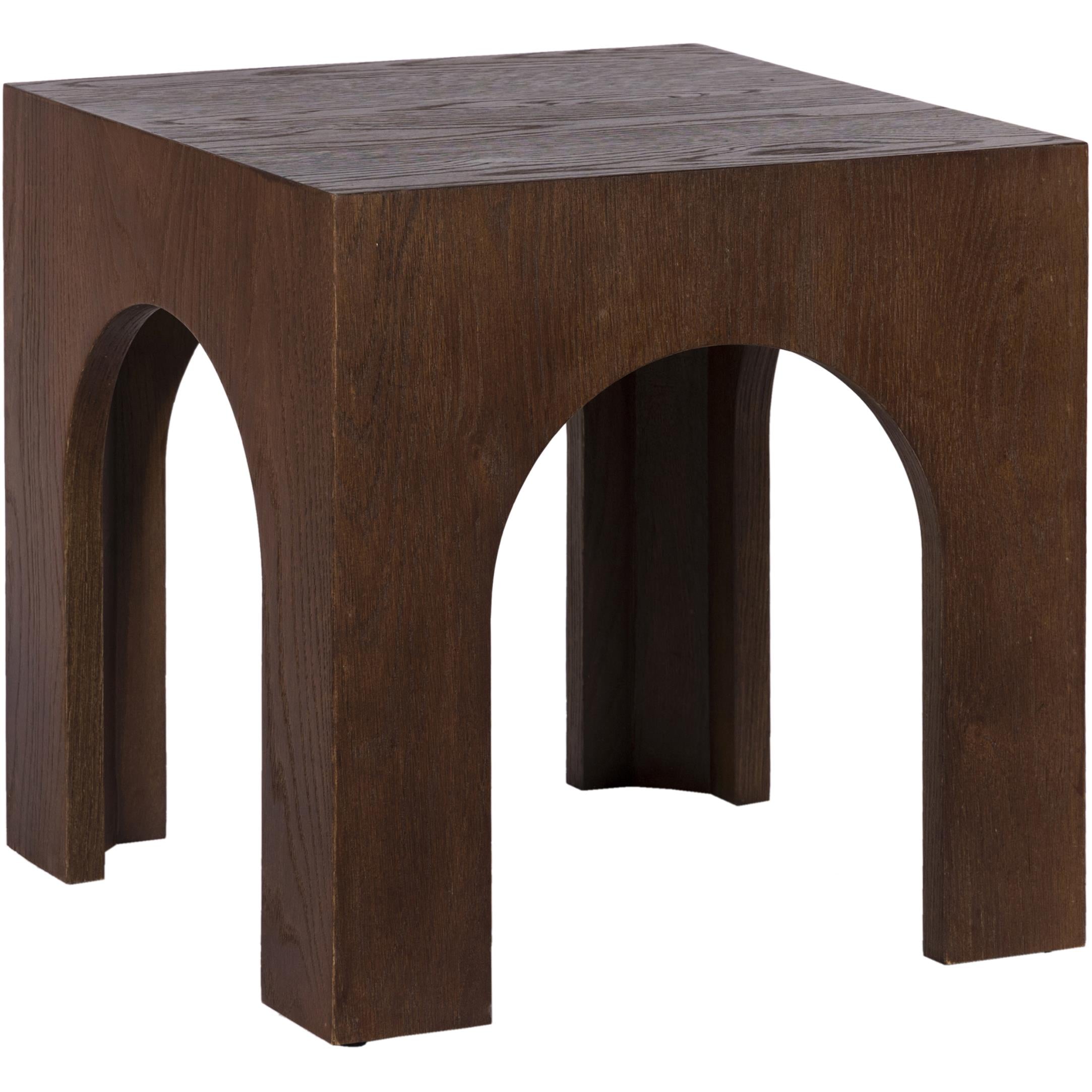 Meridian Arch Brown End Table