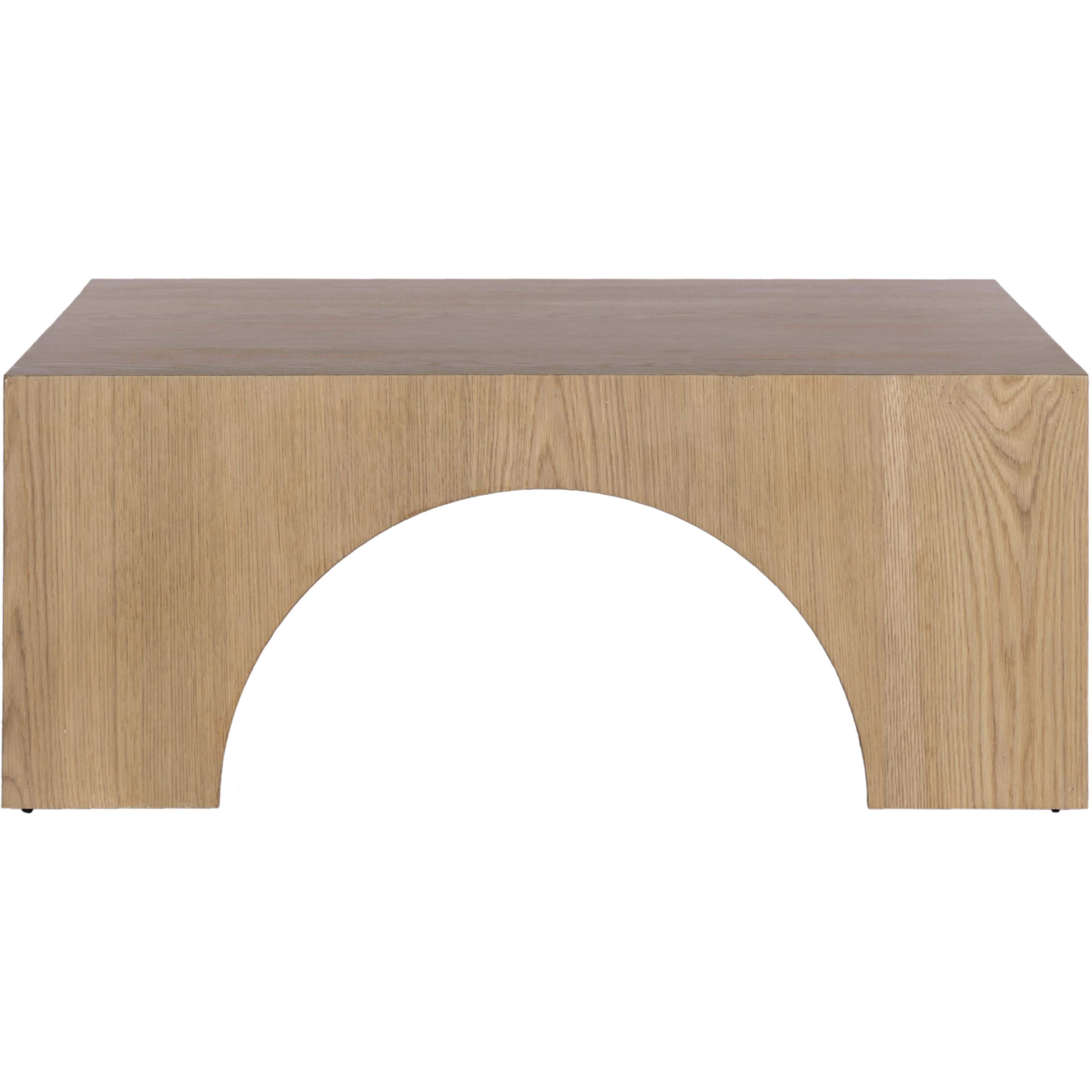 Meridian Arch Oak Coffee Table