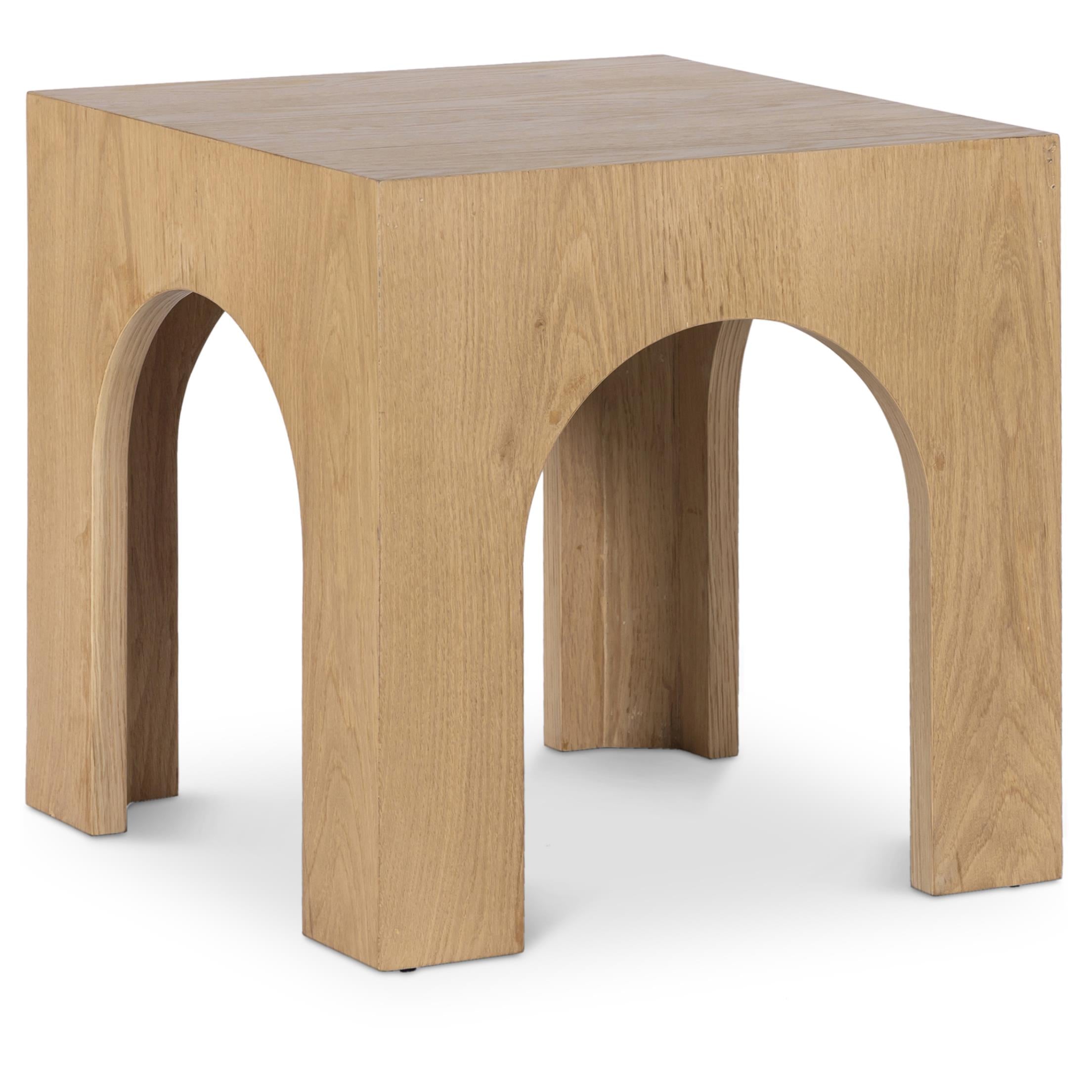 Meridian Arch Oak End Table