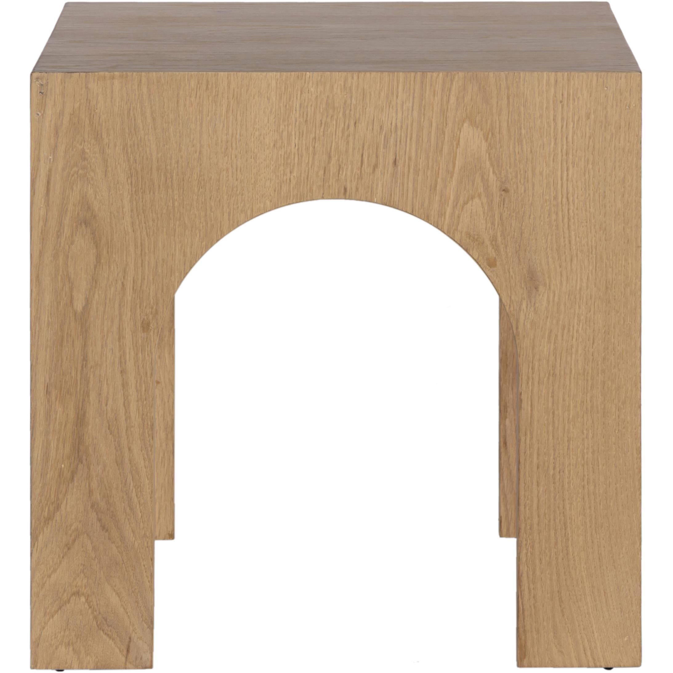 Meridian Arch Oak End Table