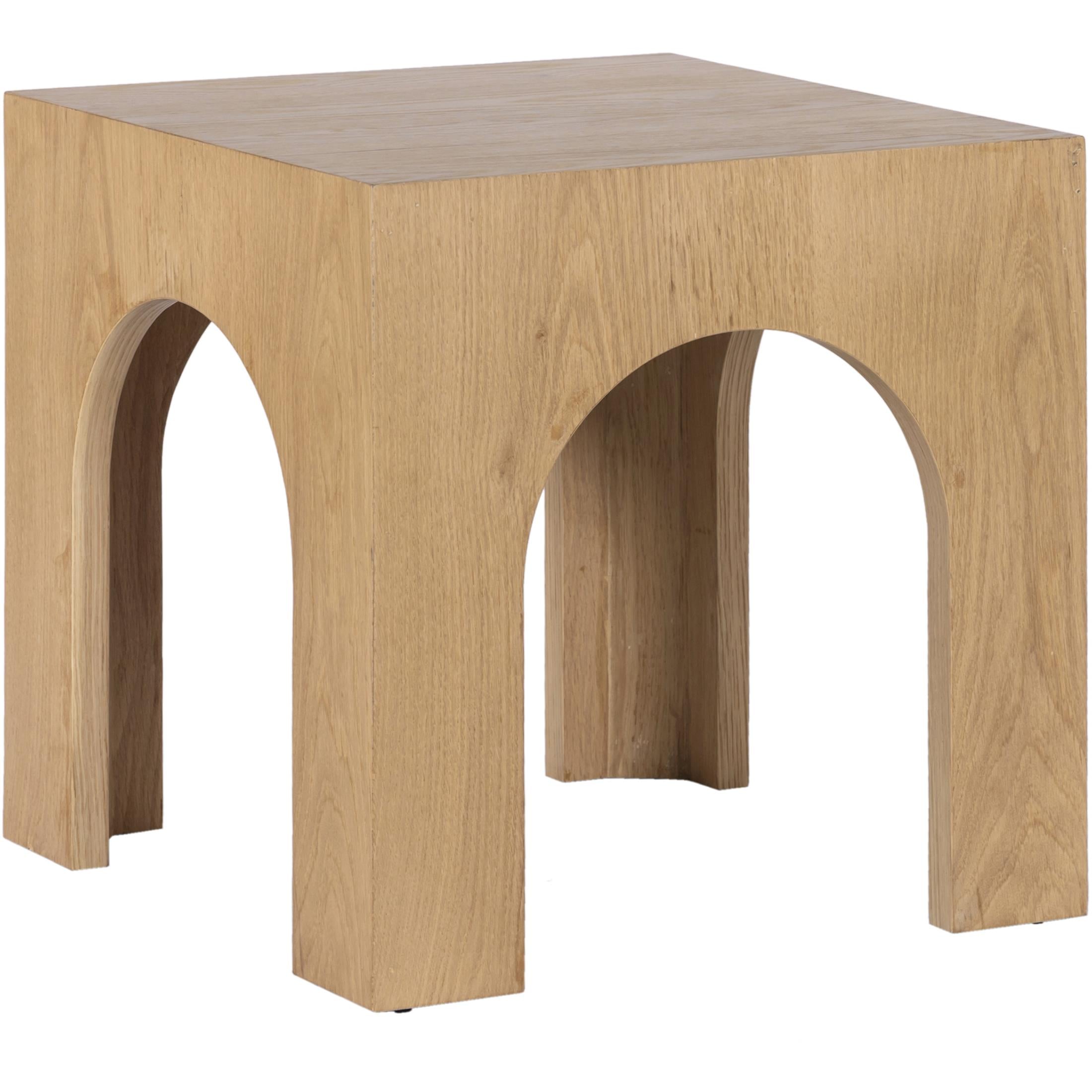 Meridian Arch Oak End Table