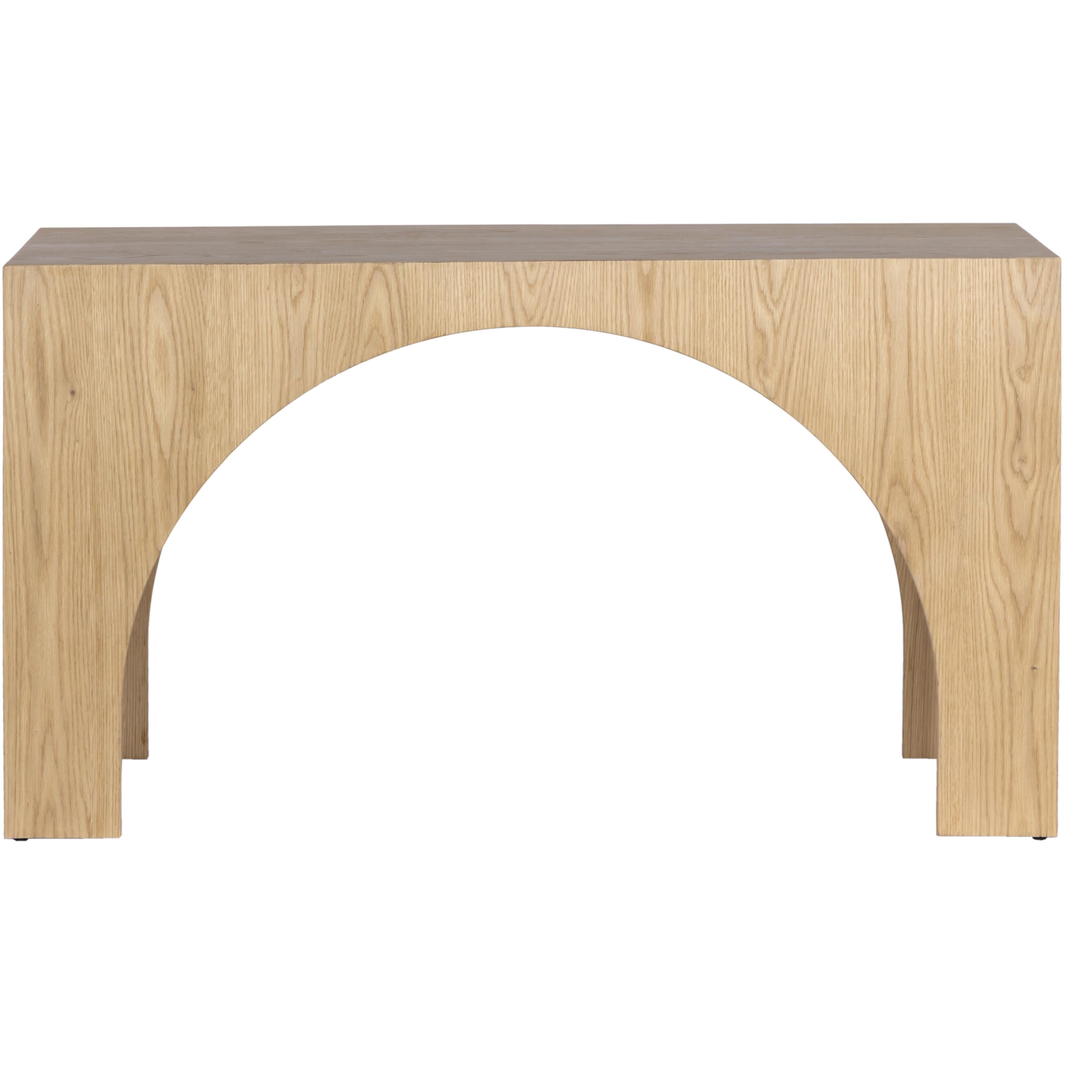 Meridian Arch Oak Console Table