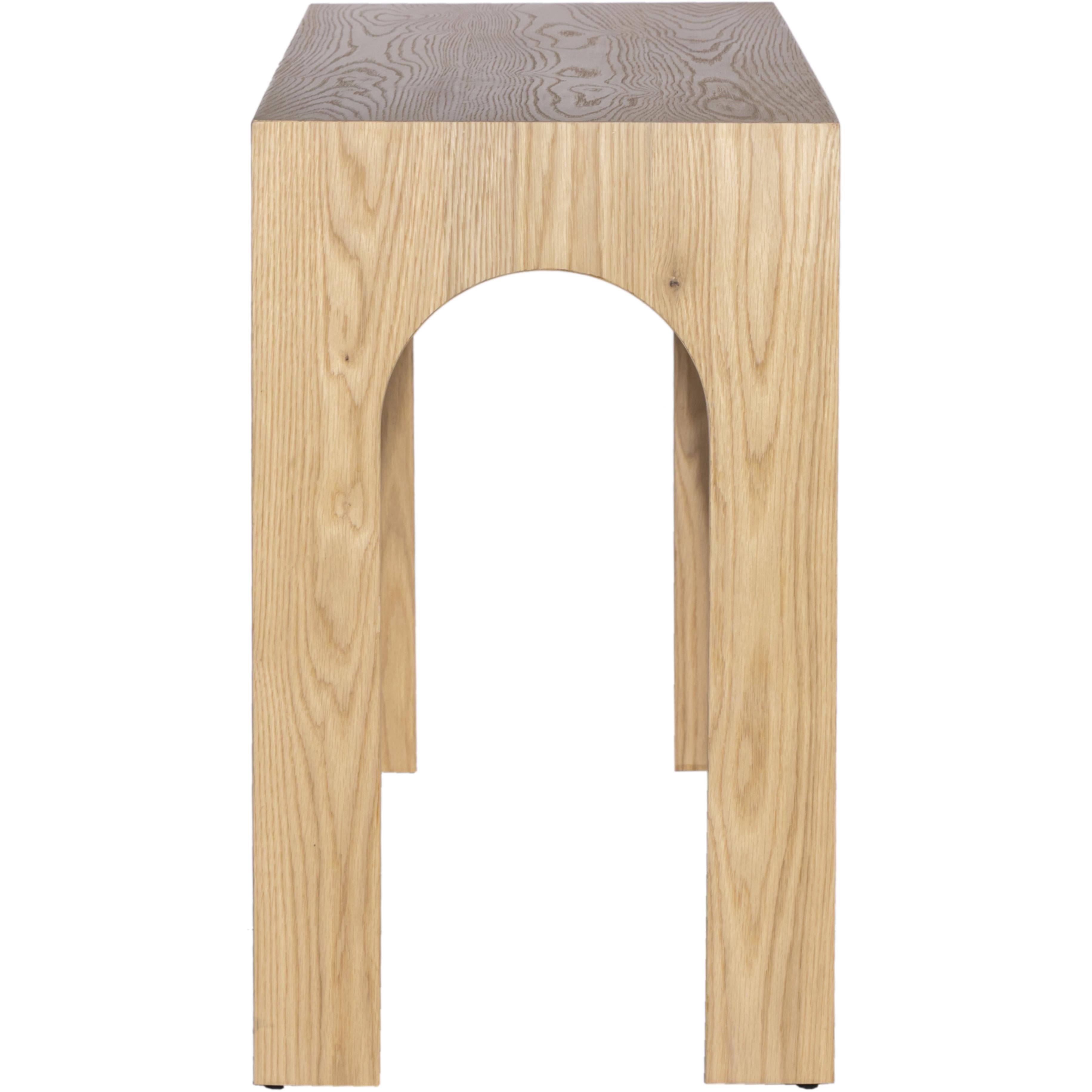 Meridian Arch Oak Console Table