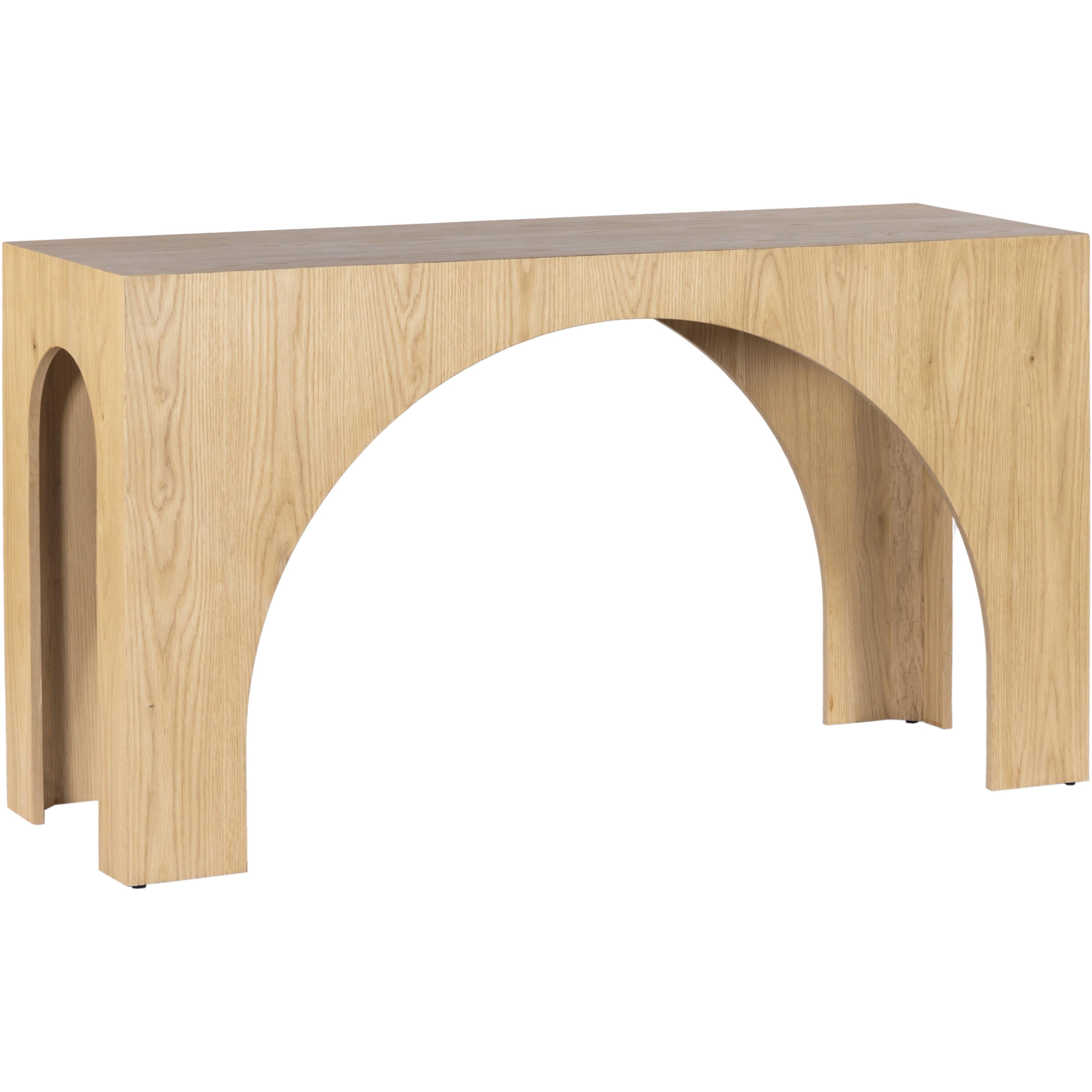 Meridian Arch Oak Console Table