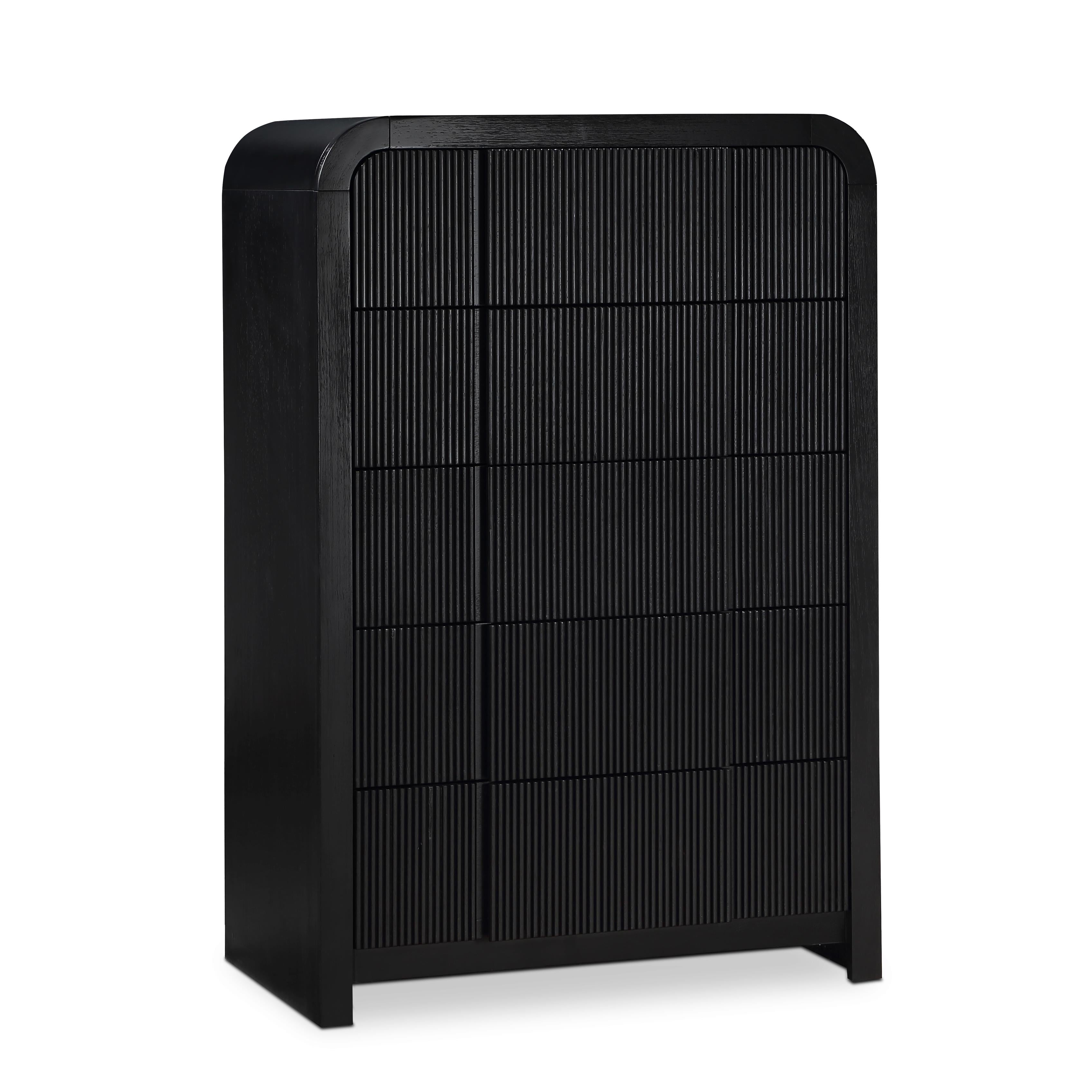 Meridian Fluted Black Chest