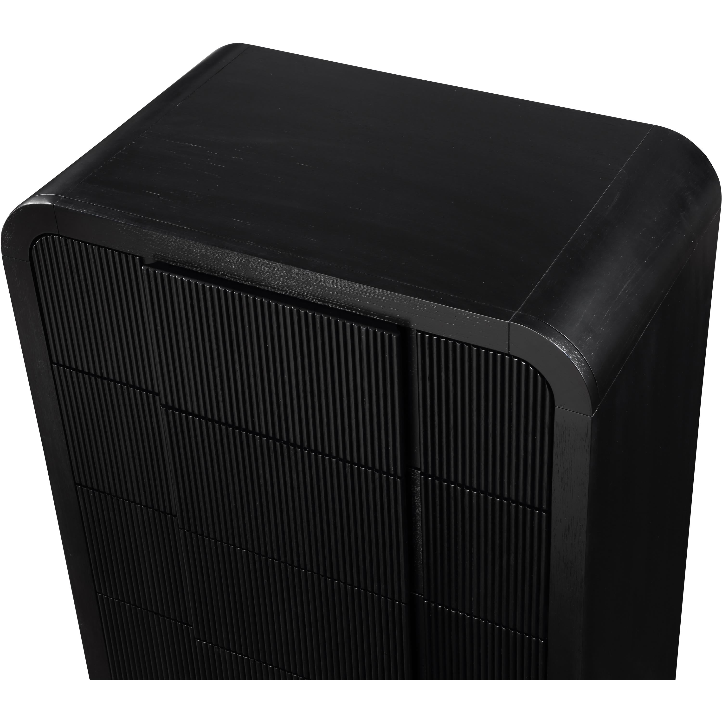 Meridian Fluted Black Chest