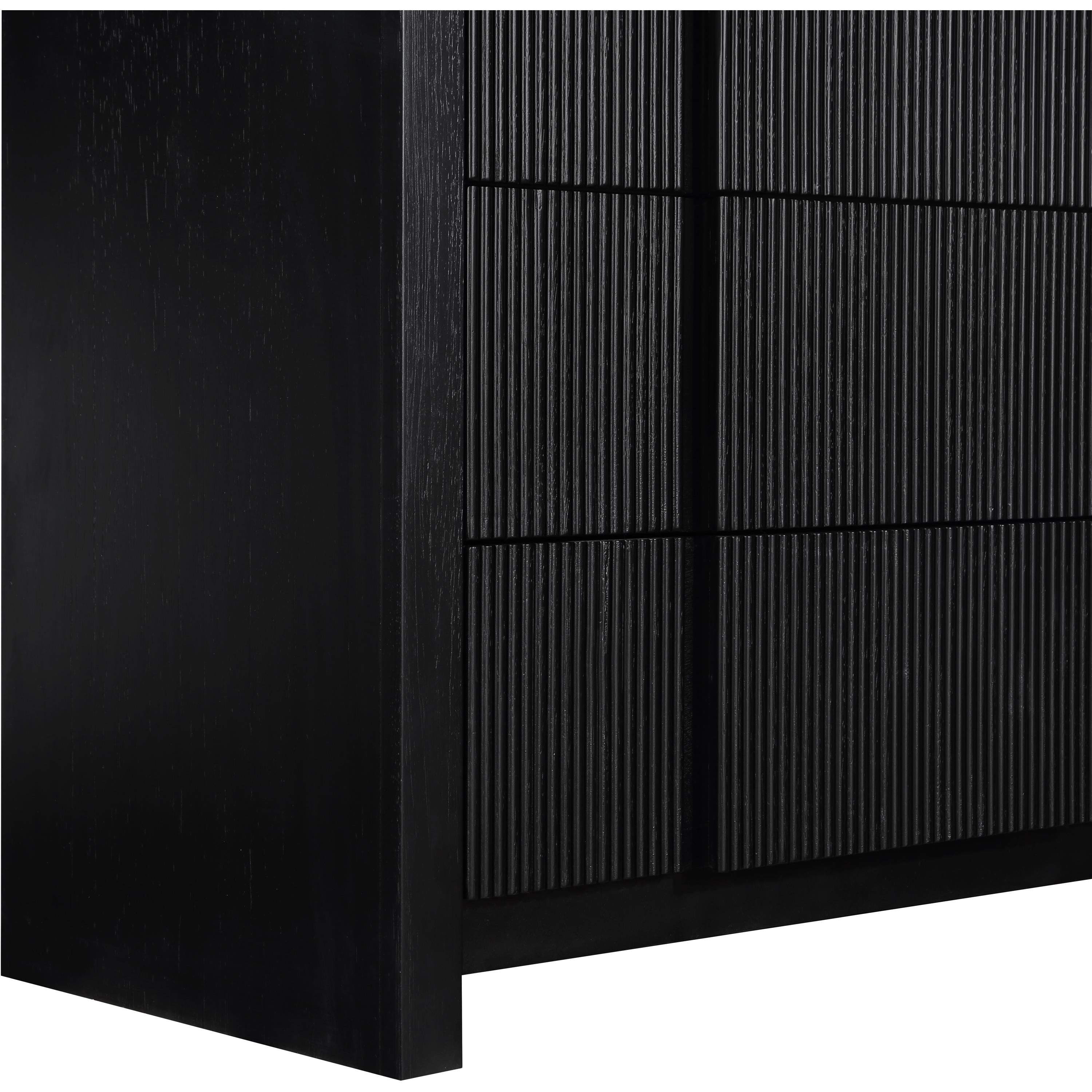 Meridian Fluted Black Chest