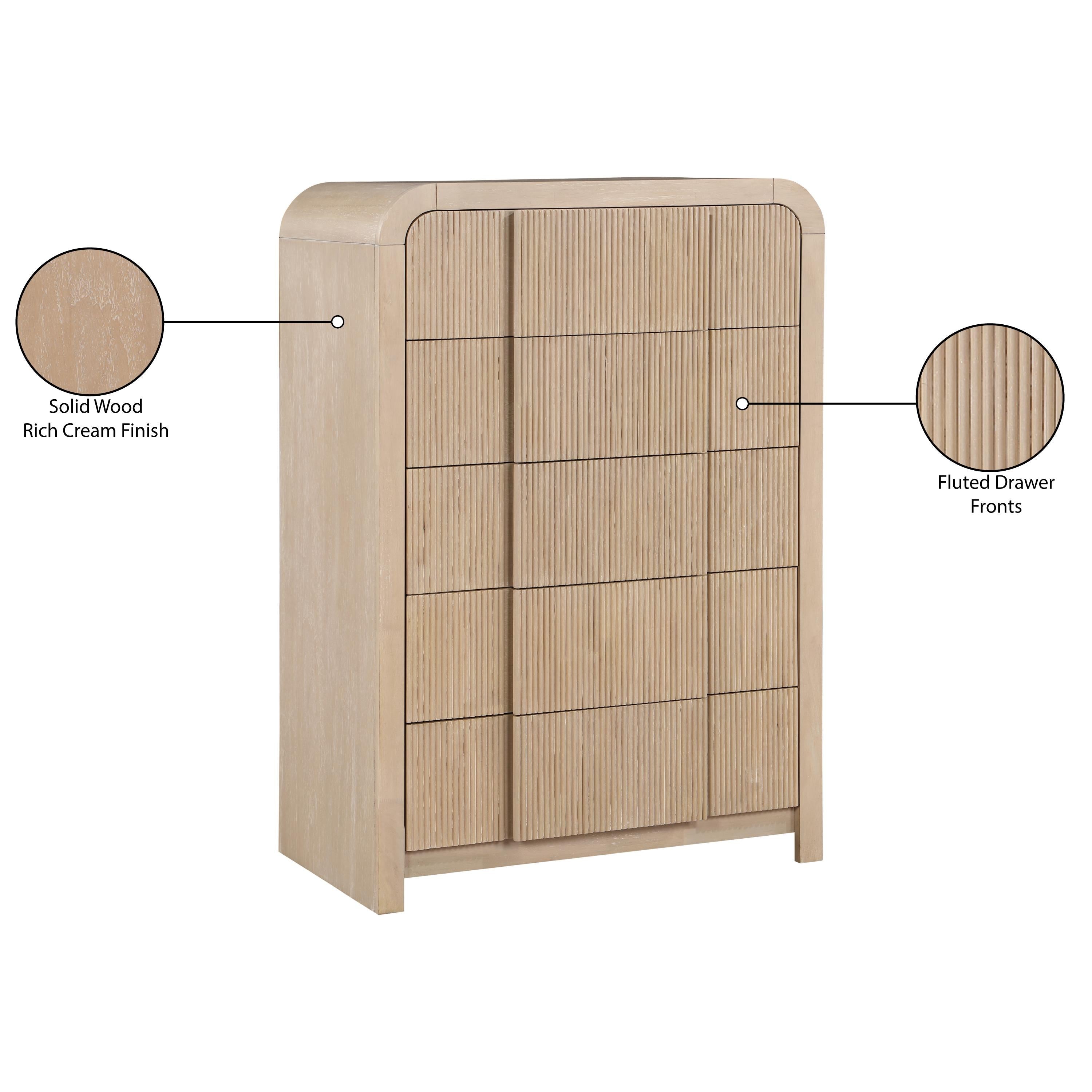 Meridian Fluted Natural Chest