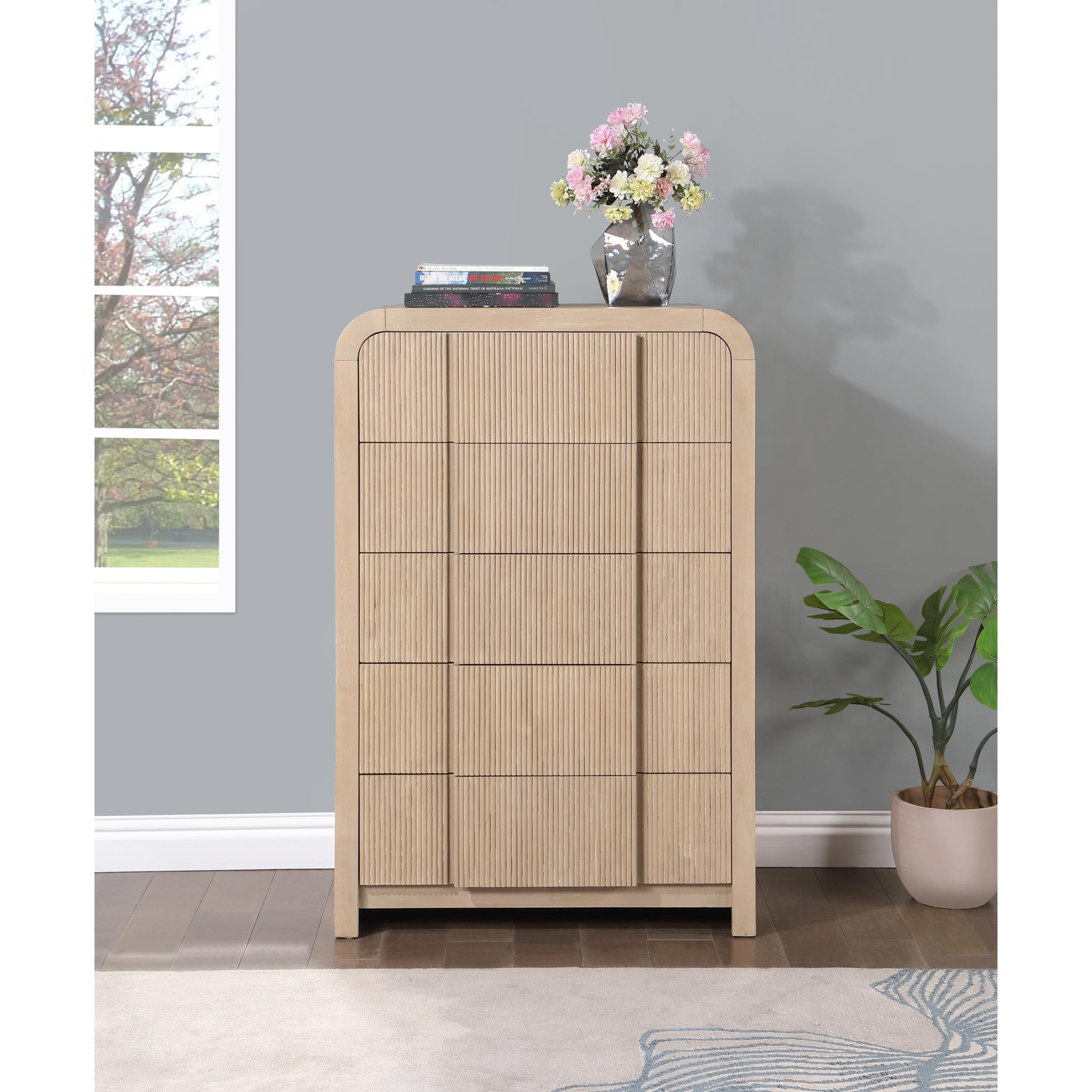 Meridian Fluted Natural Chest