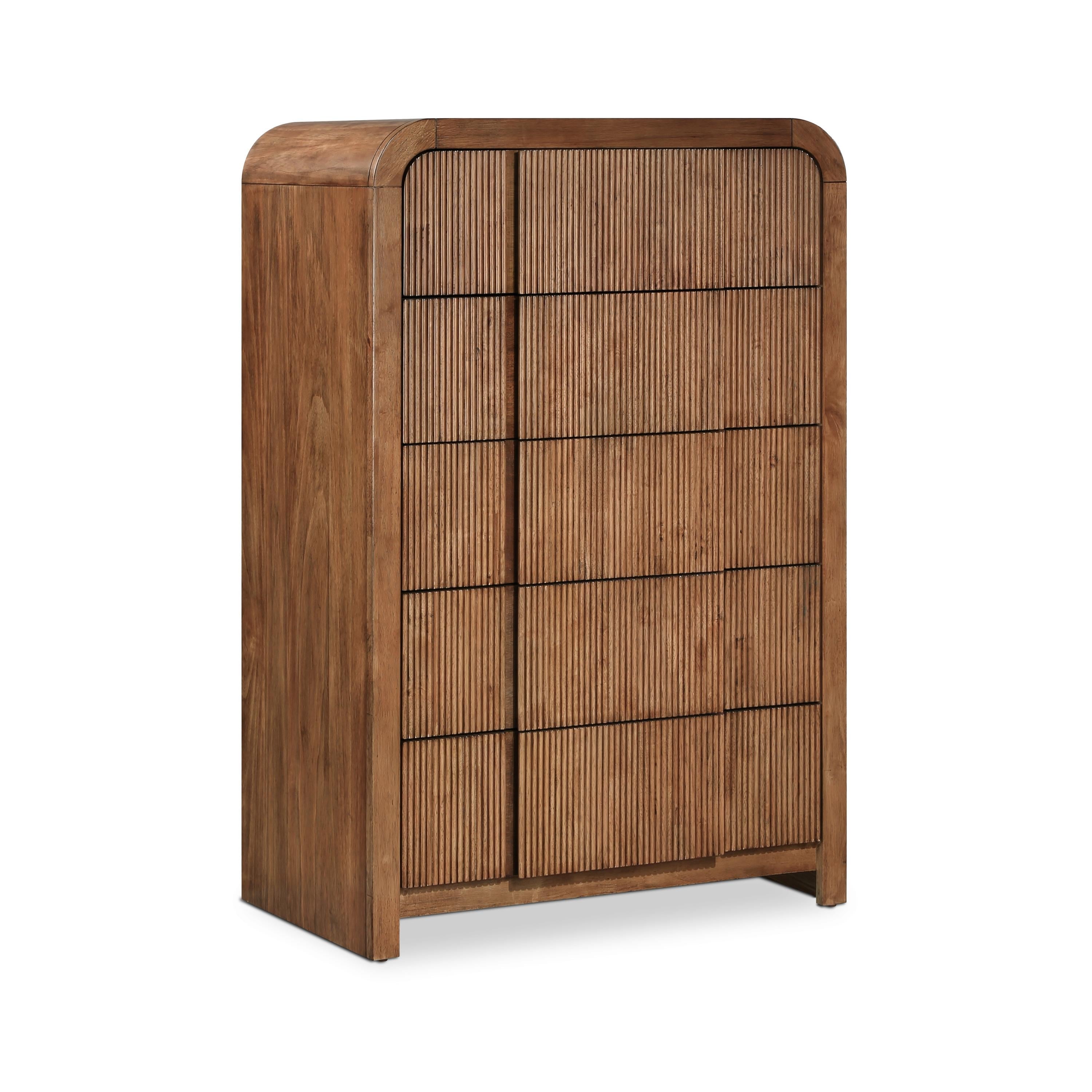 Meridian Fluted Walnut Chest