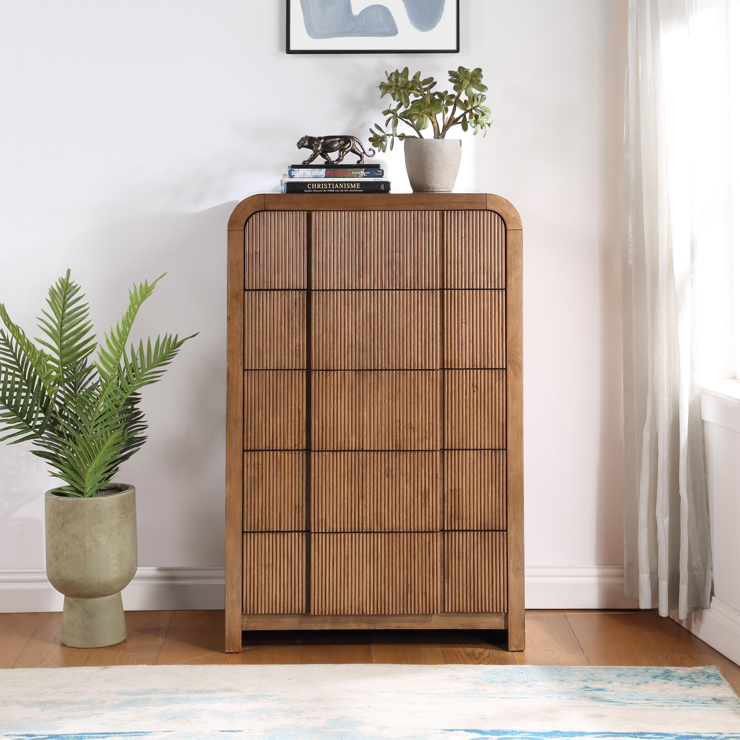 Meridian Fluted Walnut Chest