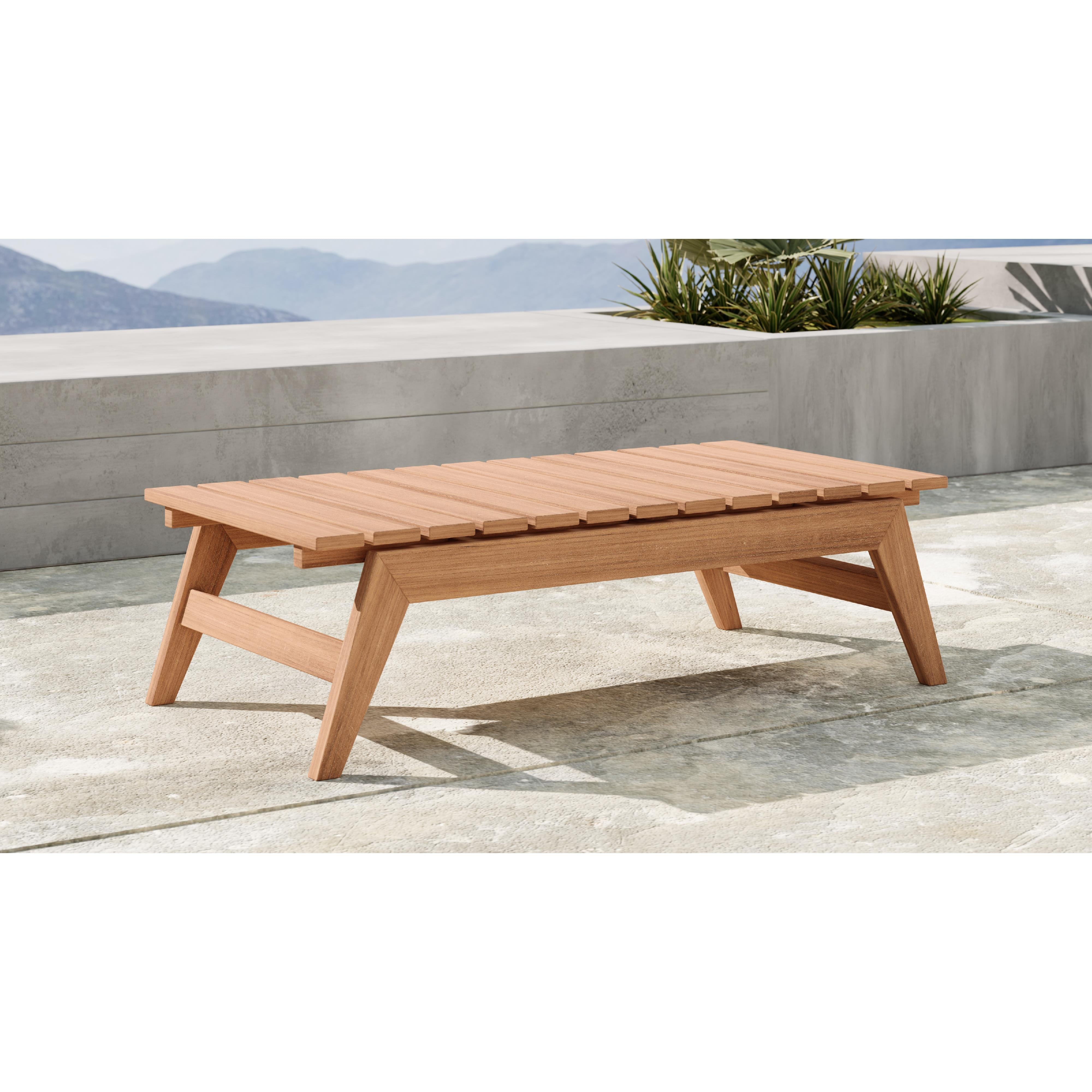 Meridian Tahiti Natural Teak Outdoor Coffee Table