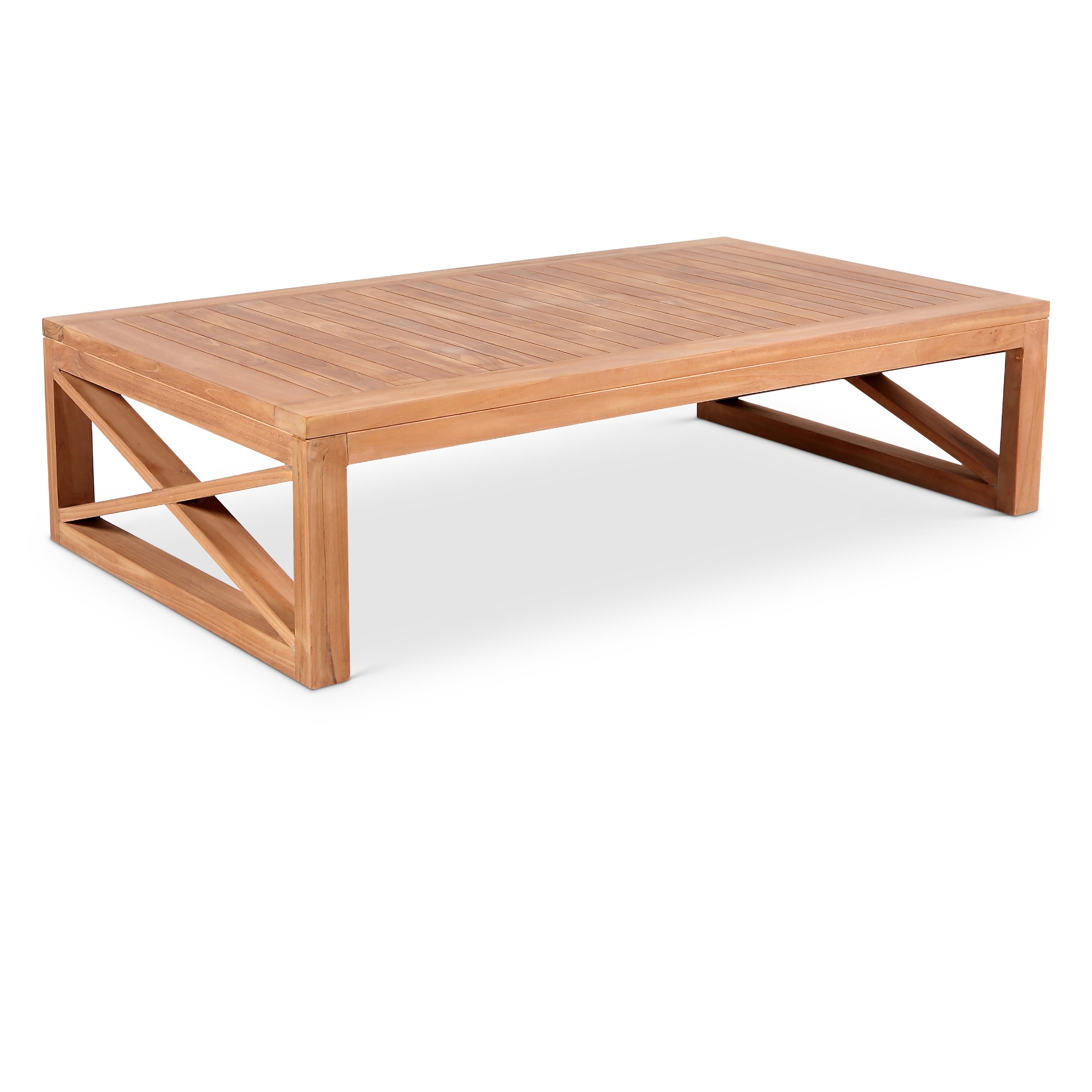 Meridian Anguilla Natural Teak Outdoor Coffee Table