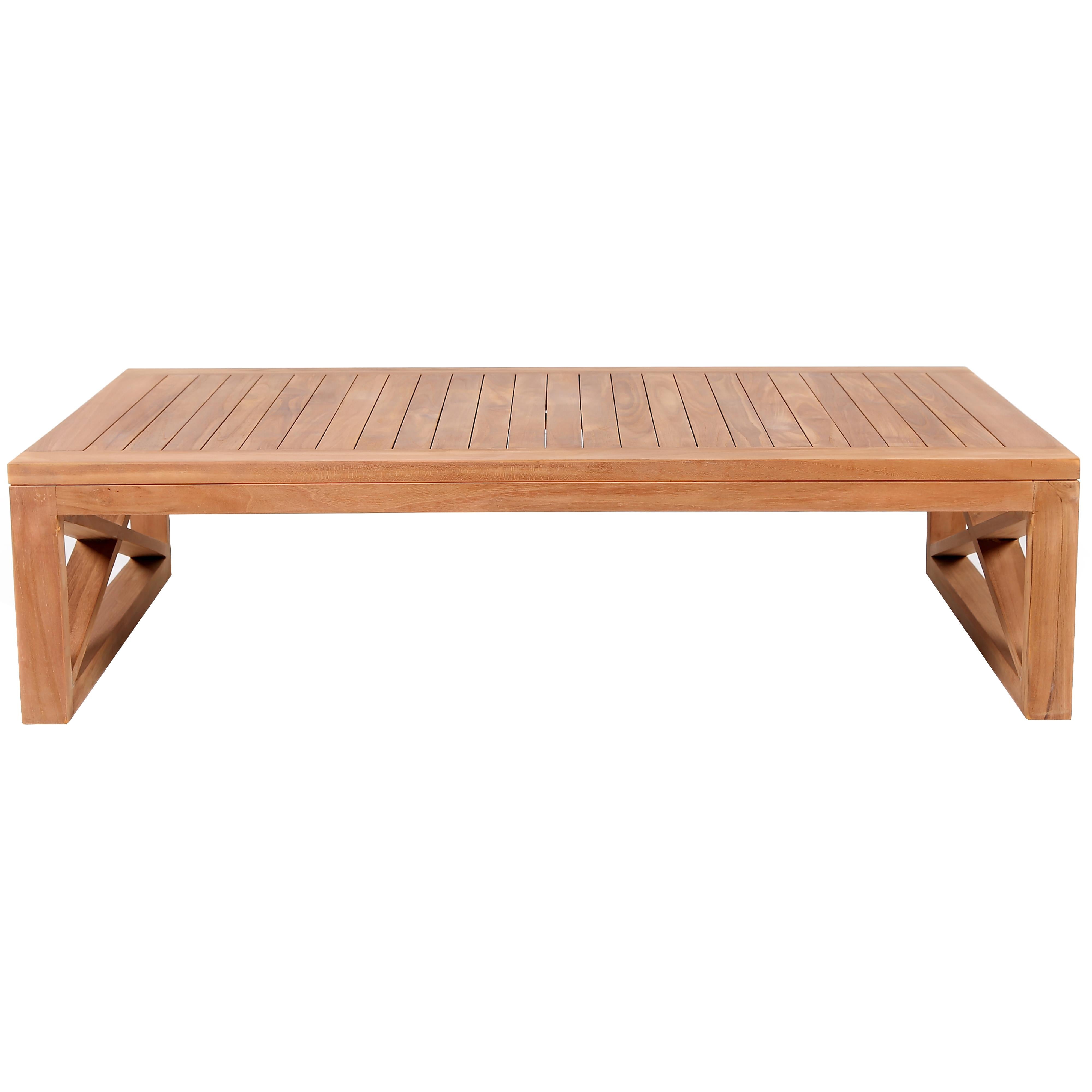 Meridian Anguilla Natural Teak Outdoor Coffee Table