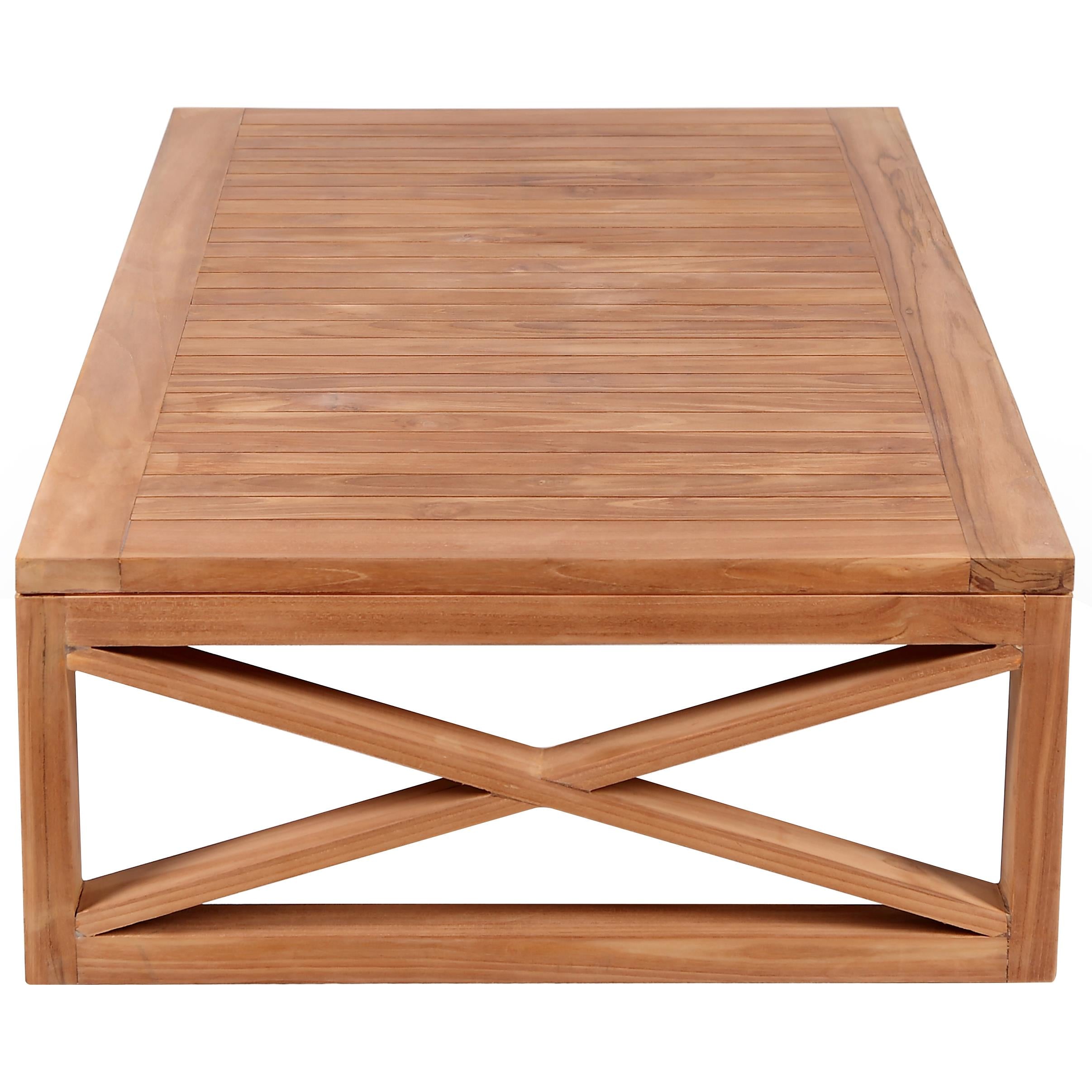 Meridian Anguilla Natural Teak Outdoor Coffee Table