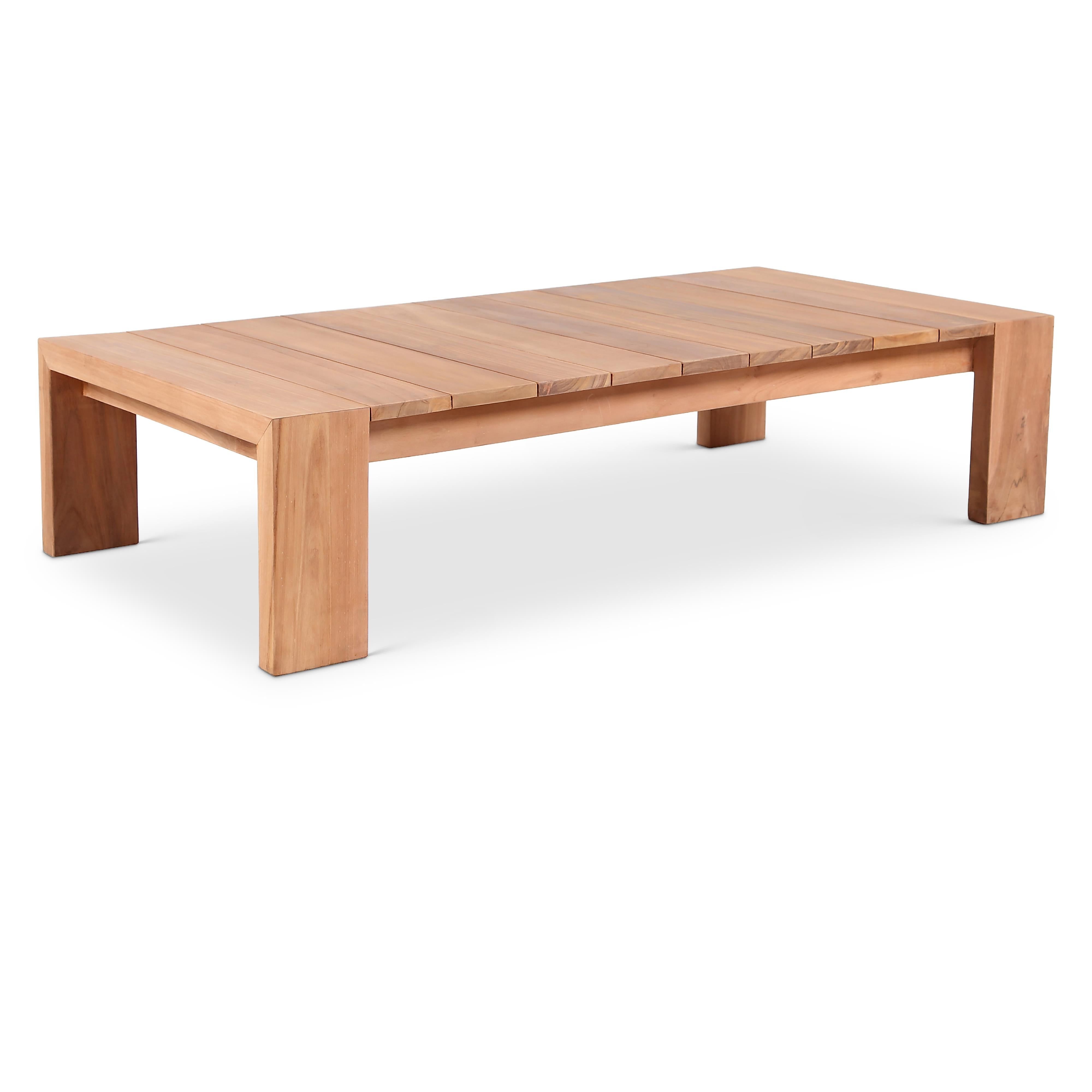 Meridian Tulum Natural Teak Outdoor Coffee Table