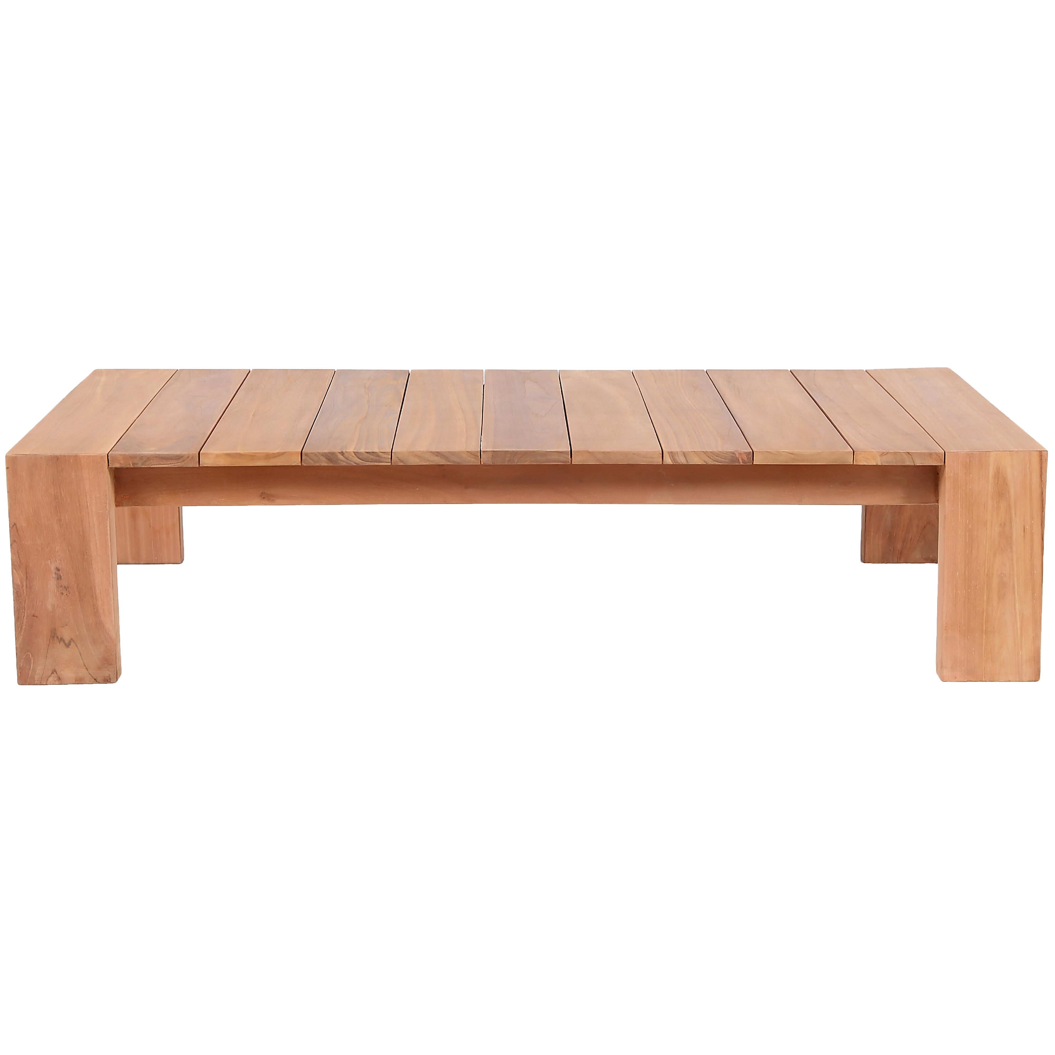 Meridian Tulum Natural Teak Outdoor Coffee Table