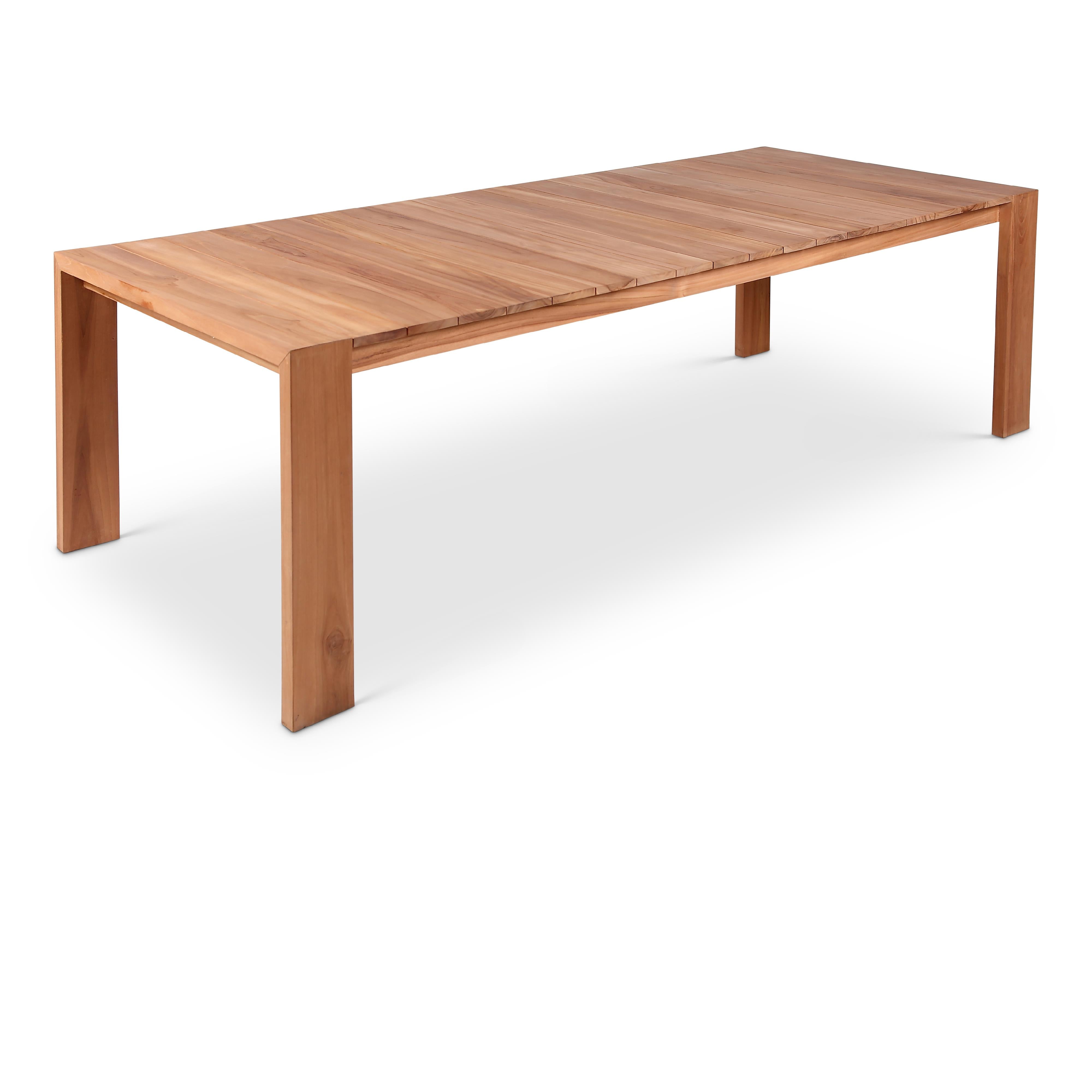 Meridian Tulum Natural Teak Outdoor Patio Dining Table