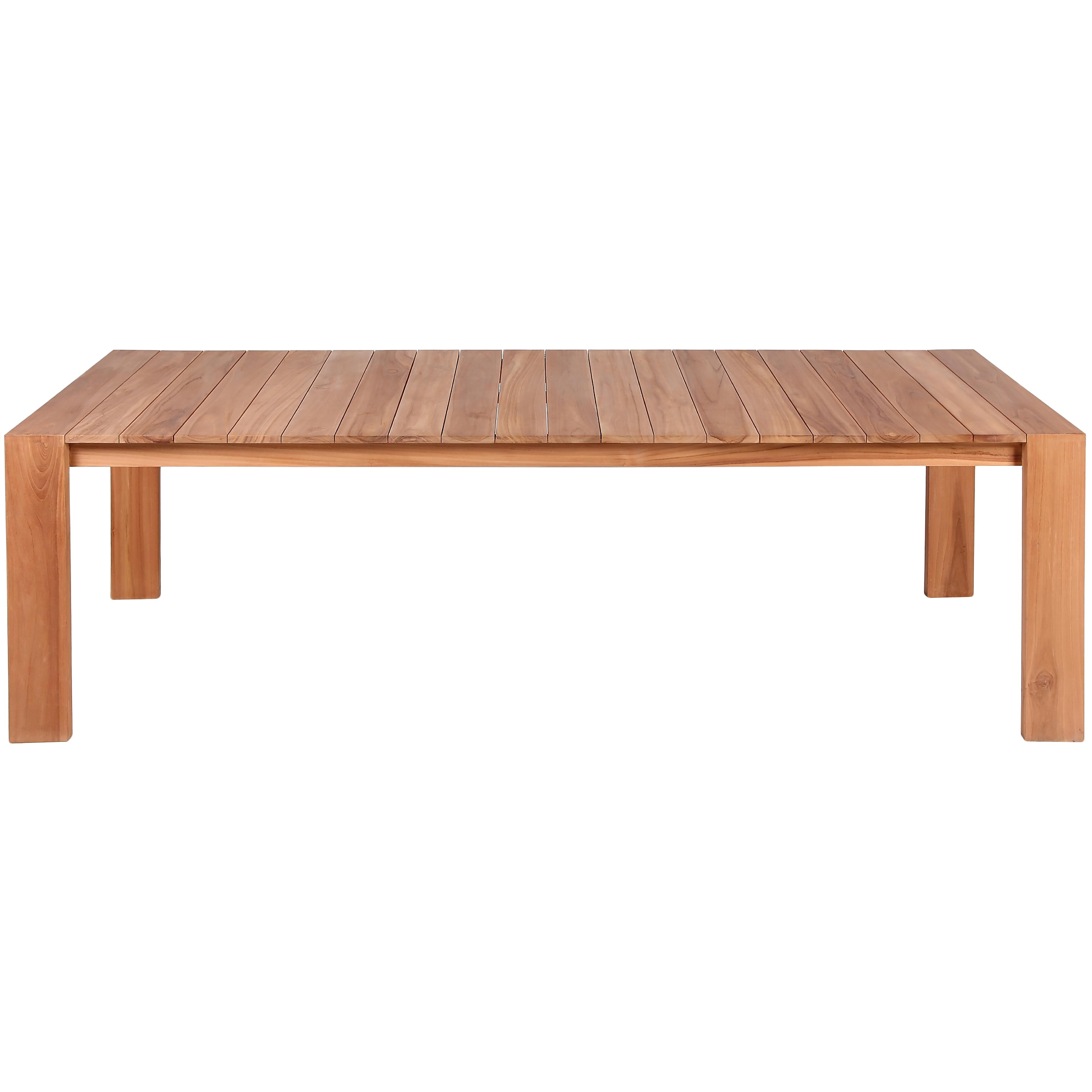 Meridian Tulum Natural Teak Outdoor Patio Dining Table