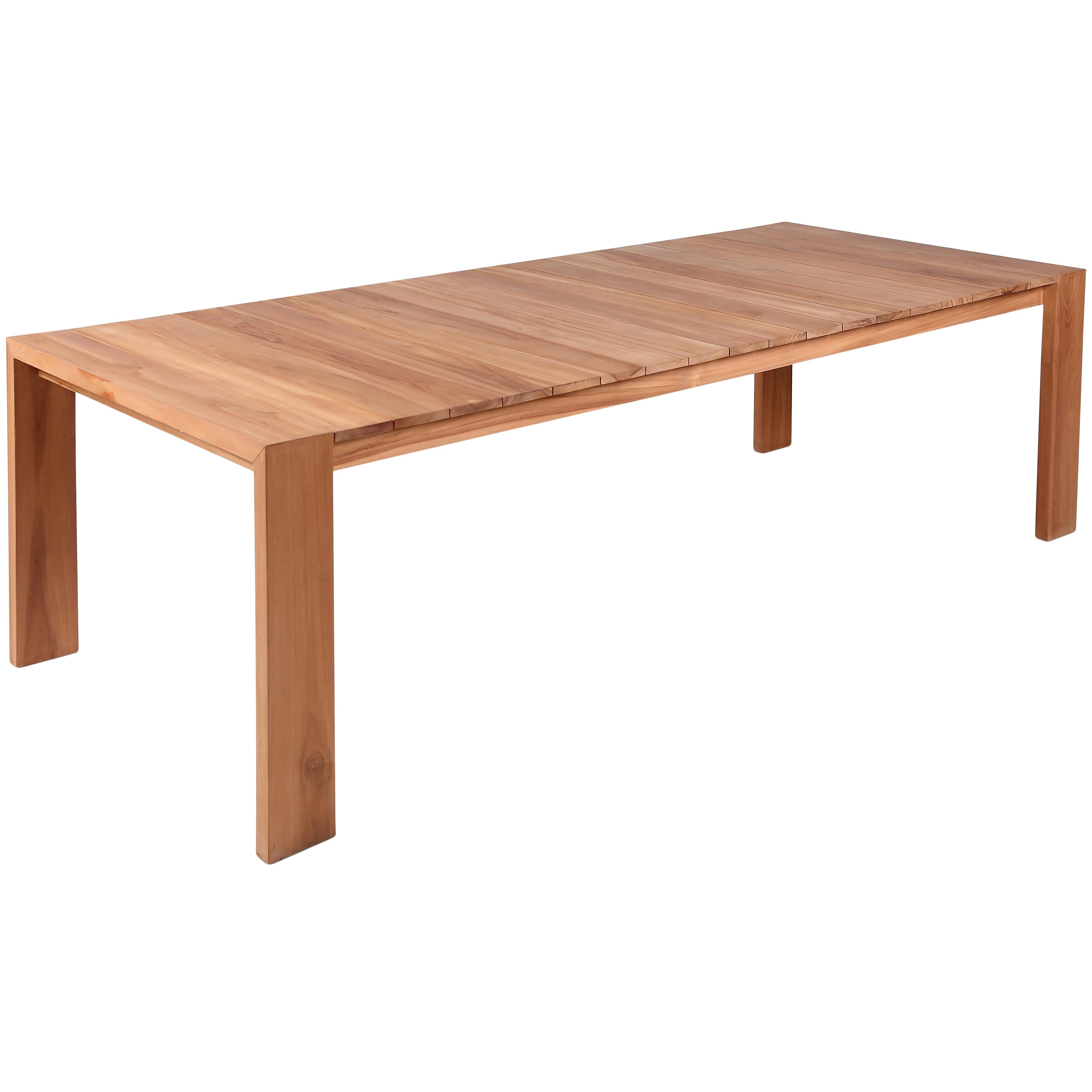 Meridian Tulum Natural Teak Outdoor Patio Dining Table