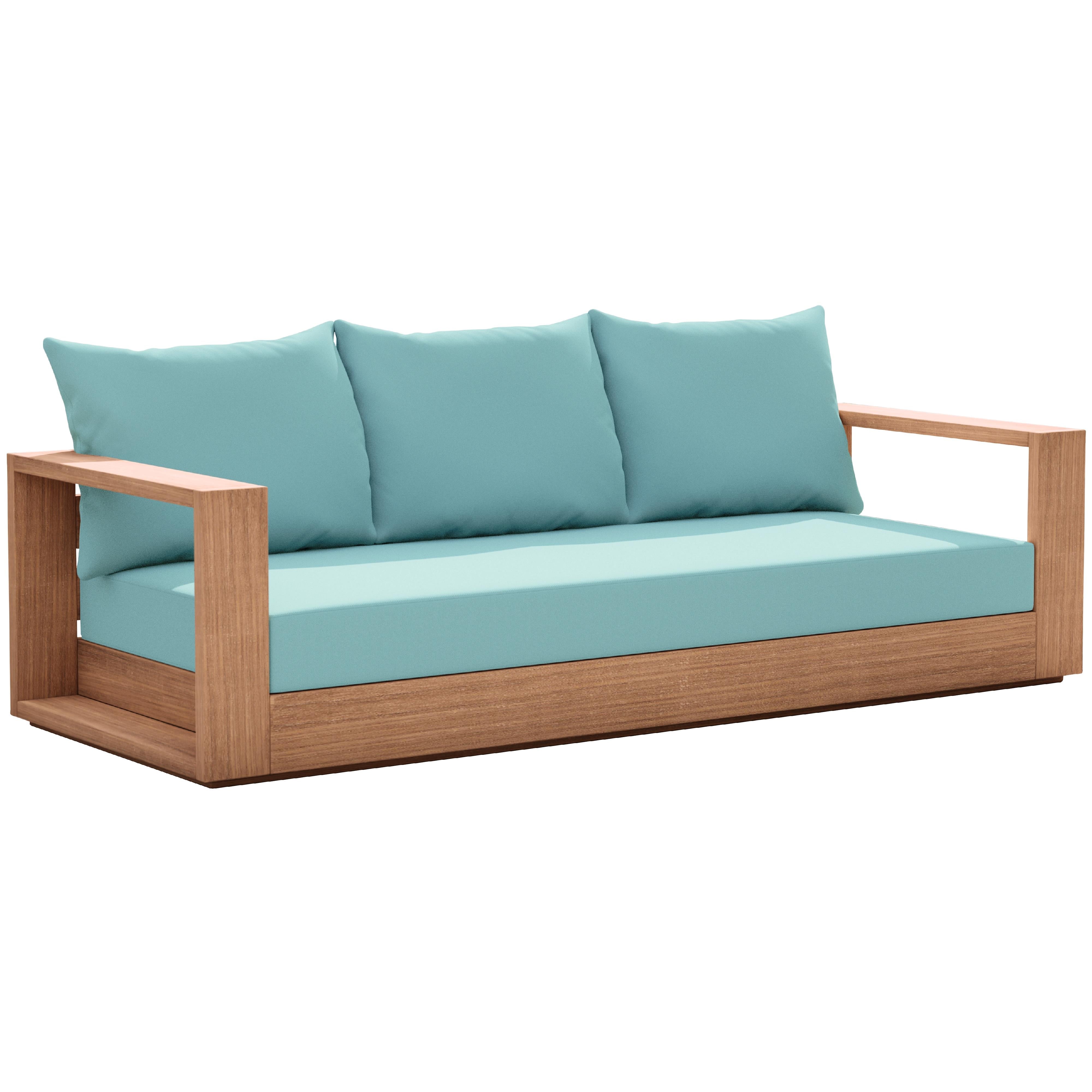 Meridian Tulum Blue Water Resistant Fabric Outdoor Sofa