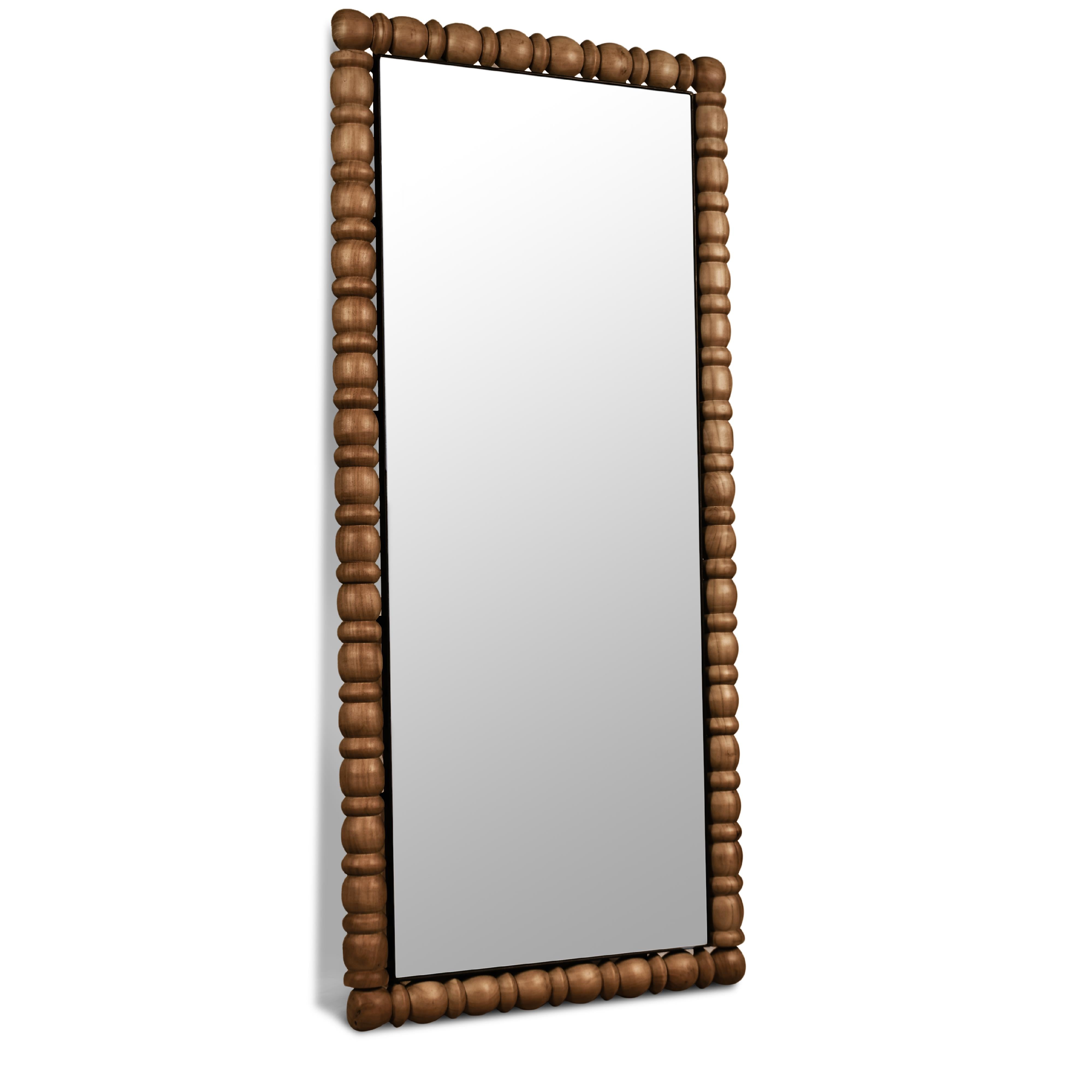 Meridian Aubrey Brown Mirror