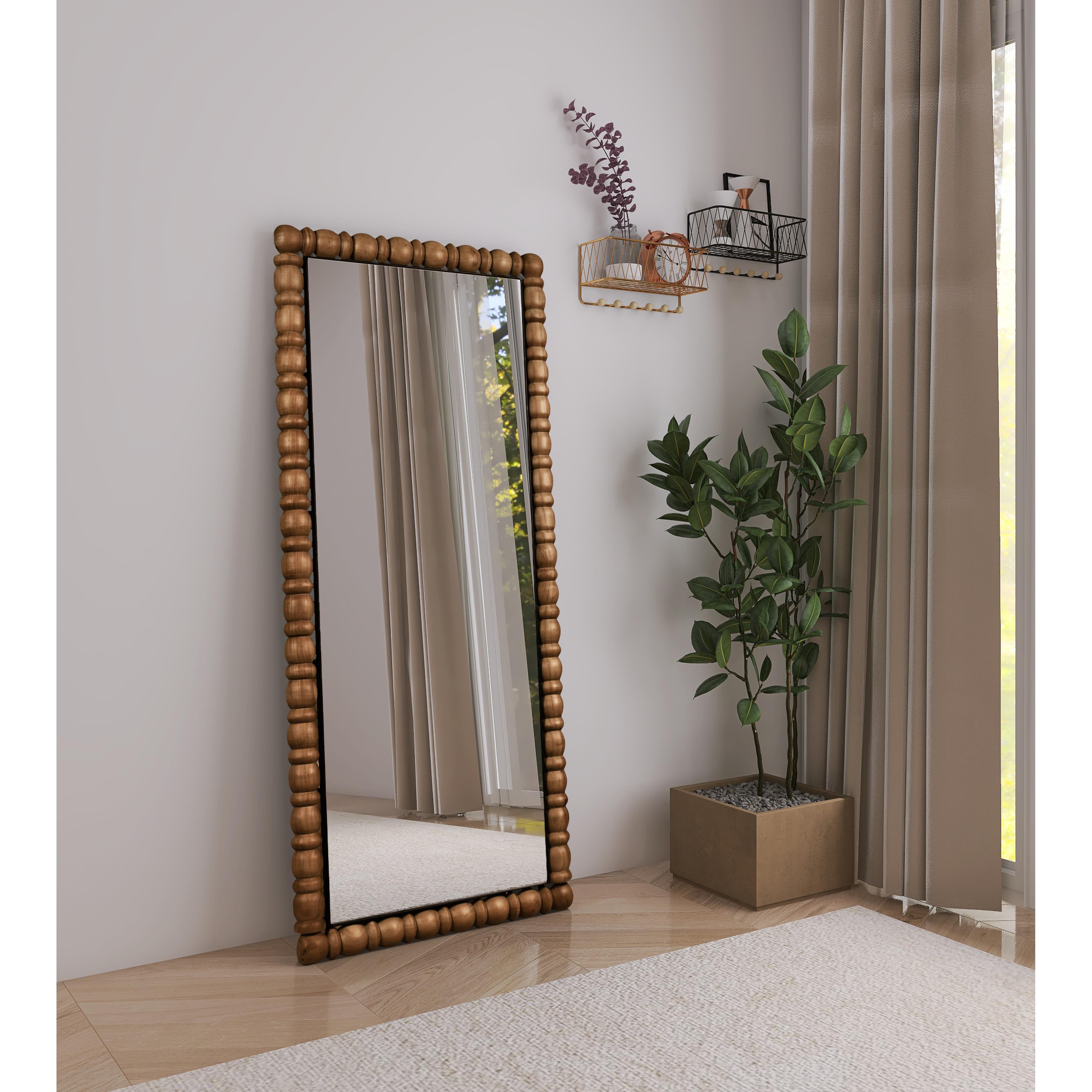 Meridian Aubrey Brown Mirror