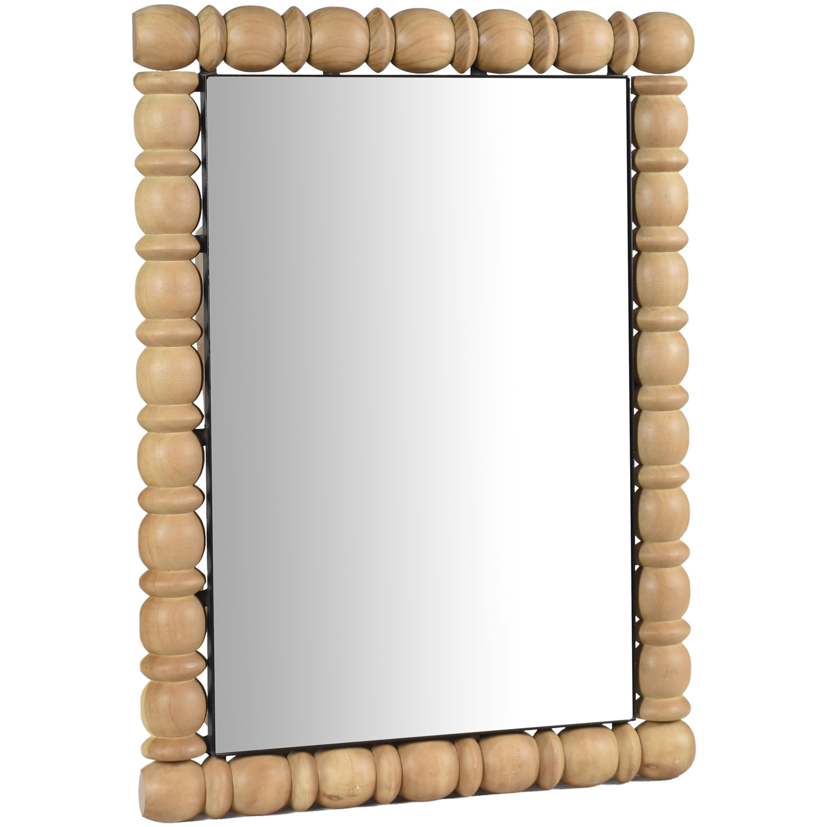 Meridian Aubrey Bleached Natural Oak Mirror