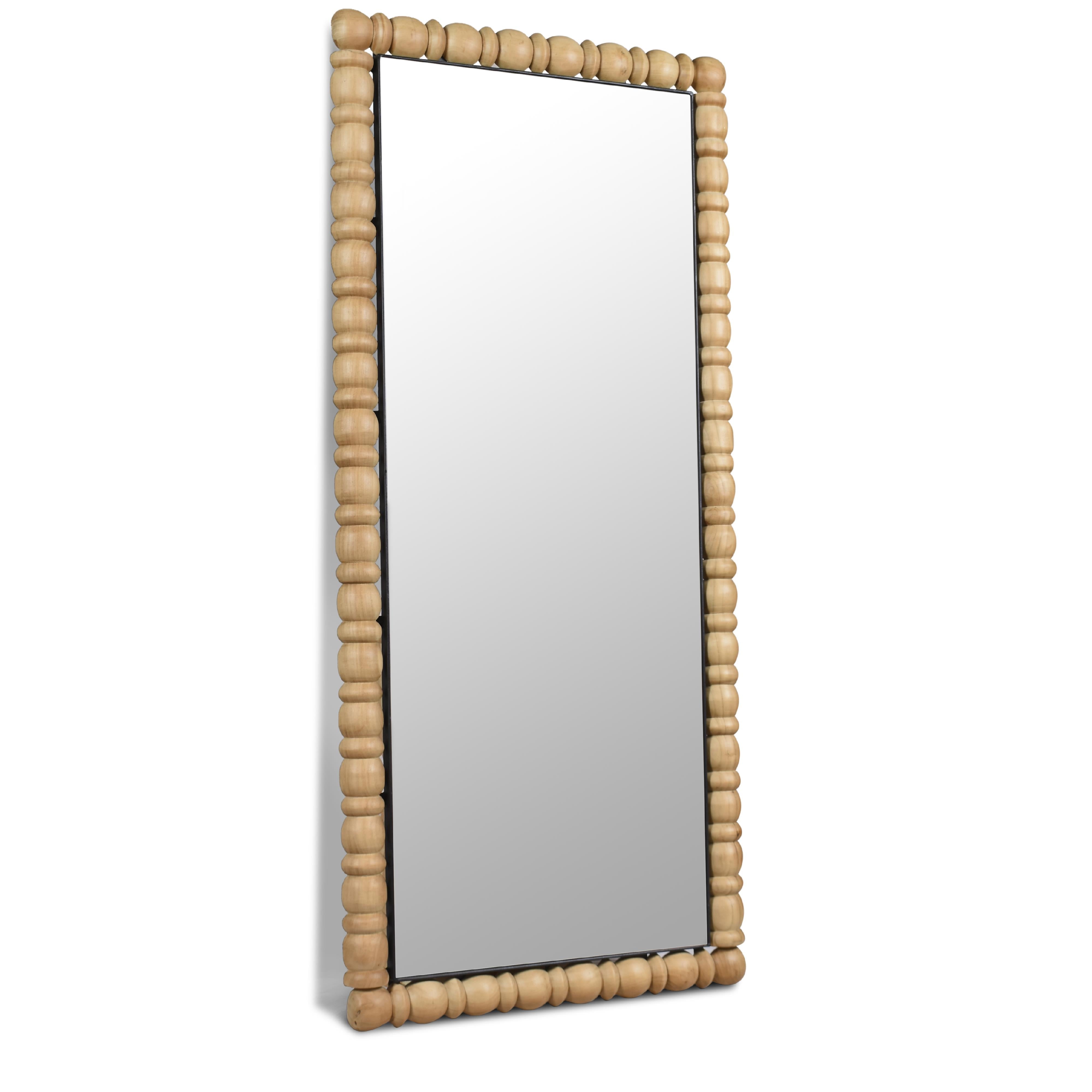 Meridian Aubrey Bleached Natural Oak Mirror