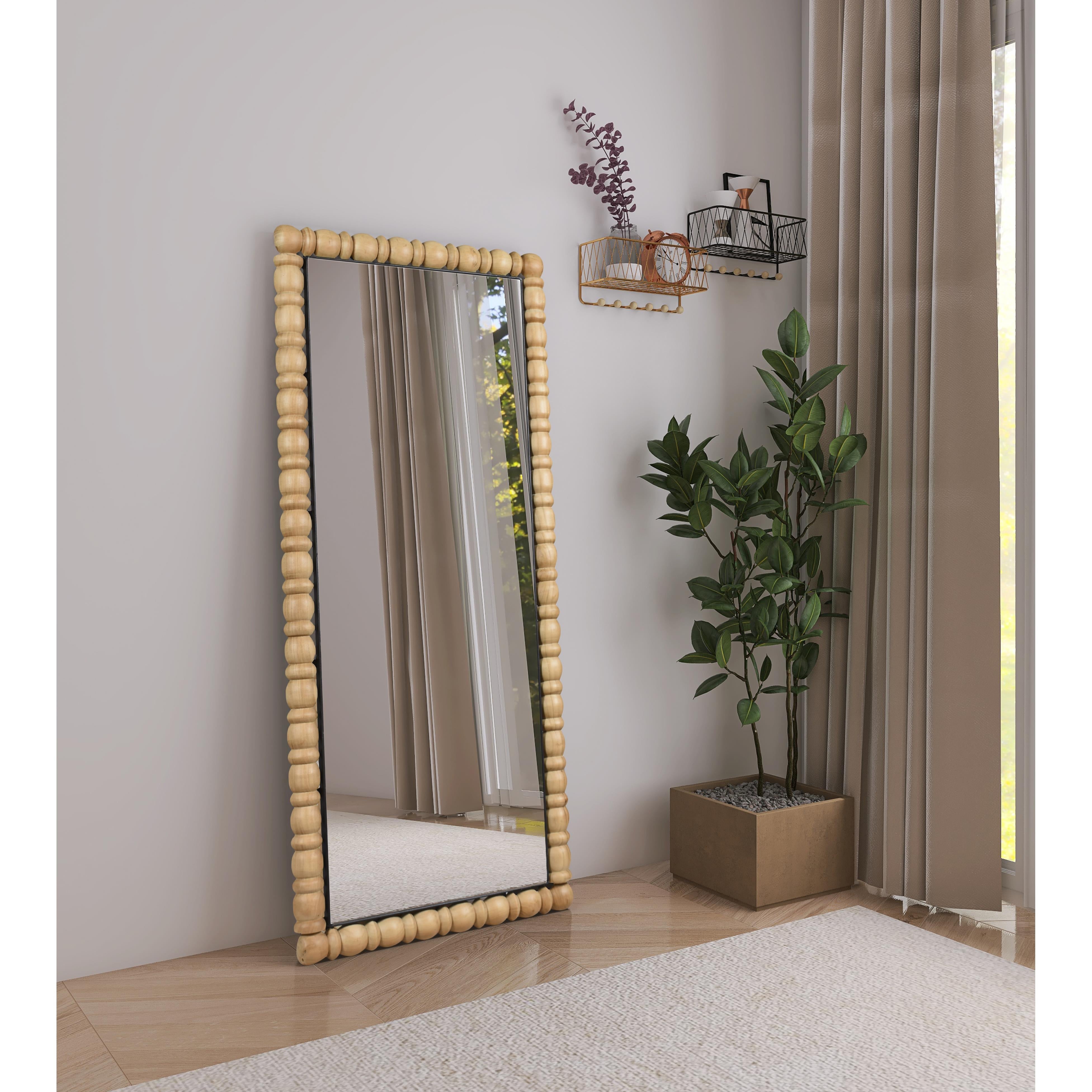 Meridian Aubrey Bleached Natural Oak Mirror