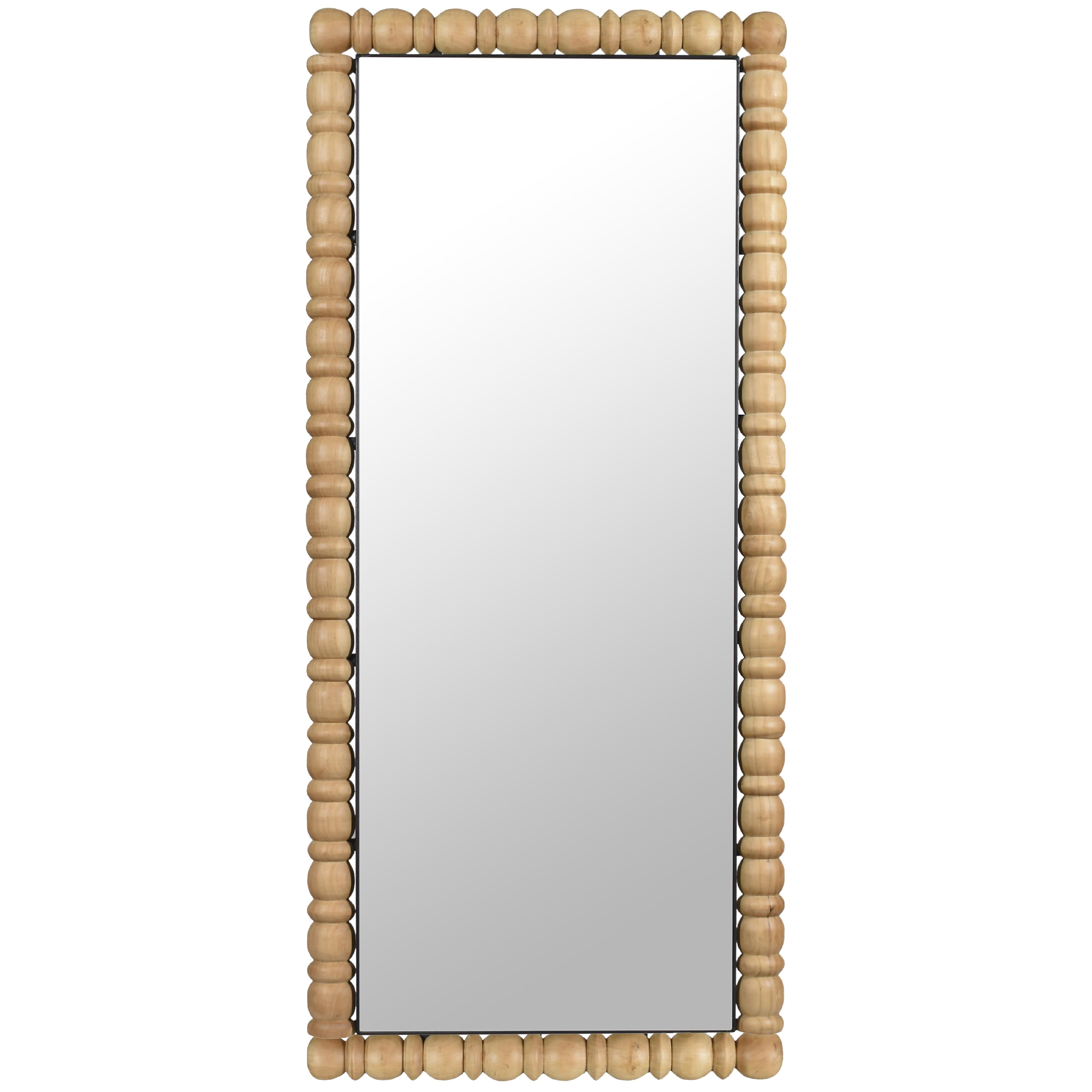 Meridian Aubrey Bleached Natural Oak Mirror