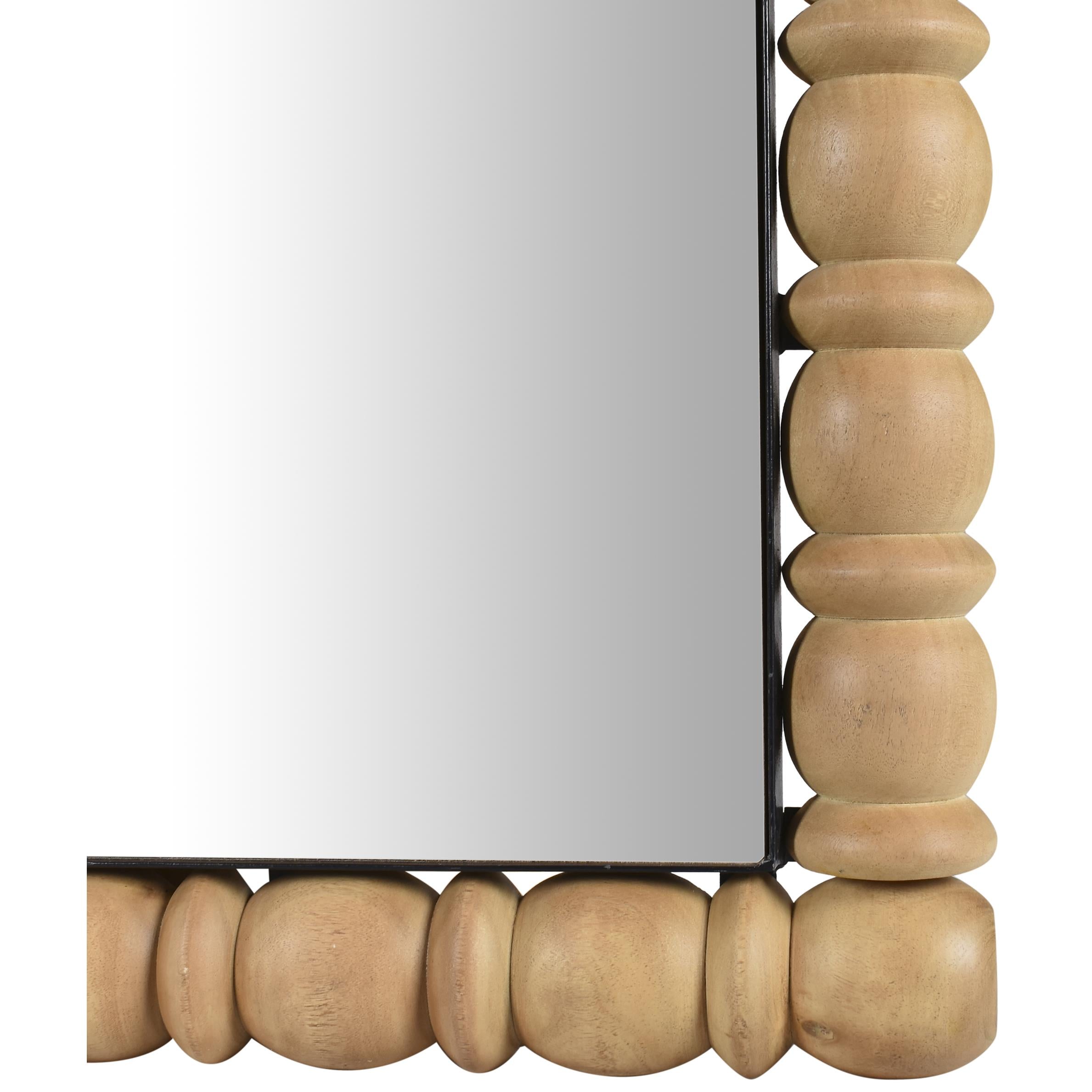 Meridian Aubrey Bleached Natural Oak Mirror