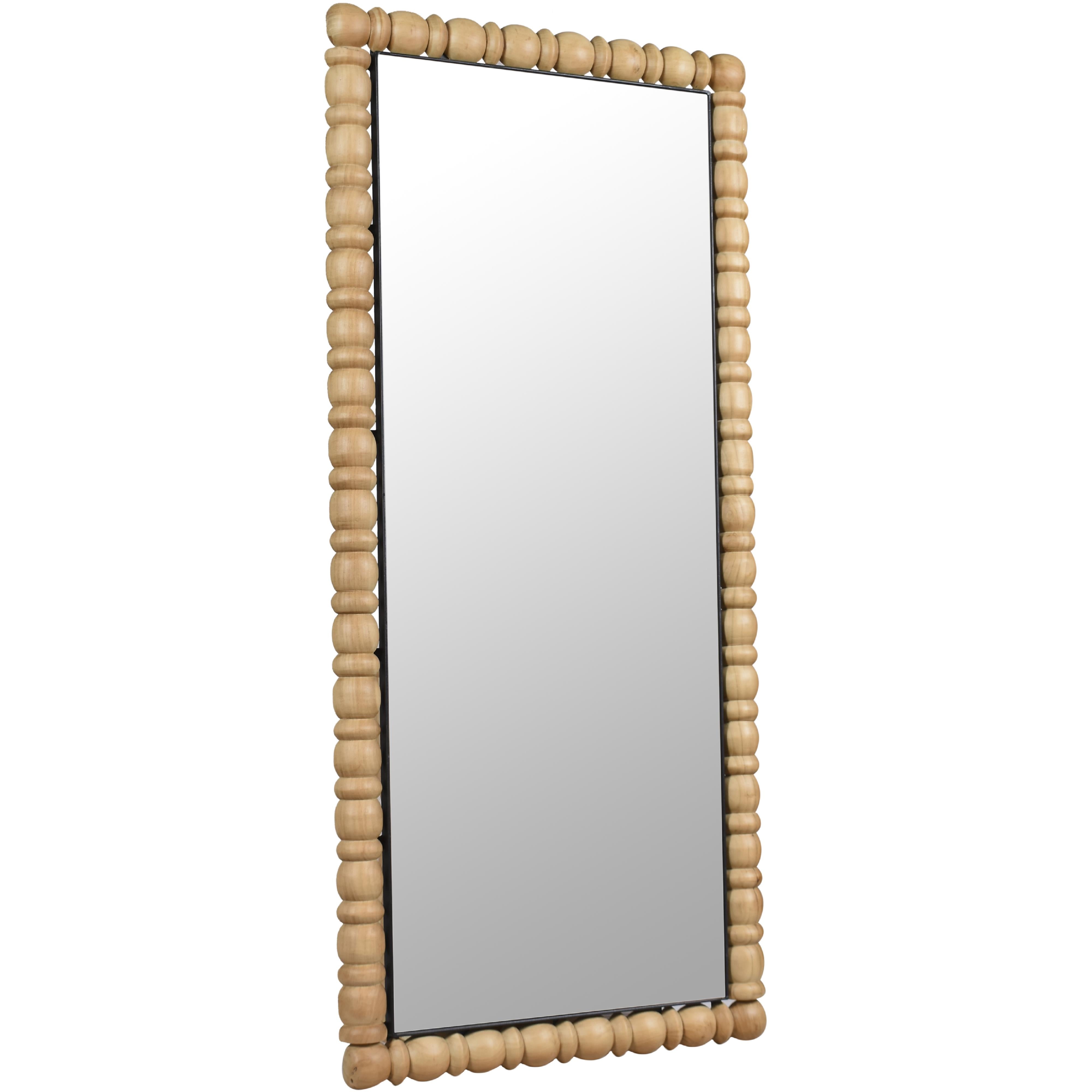 Meridian Aubrey Bleached Natural Oak Mirror