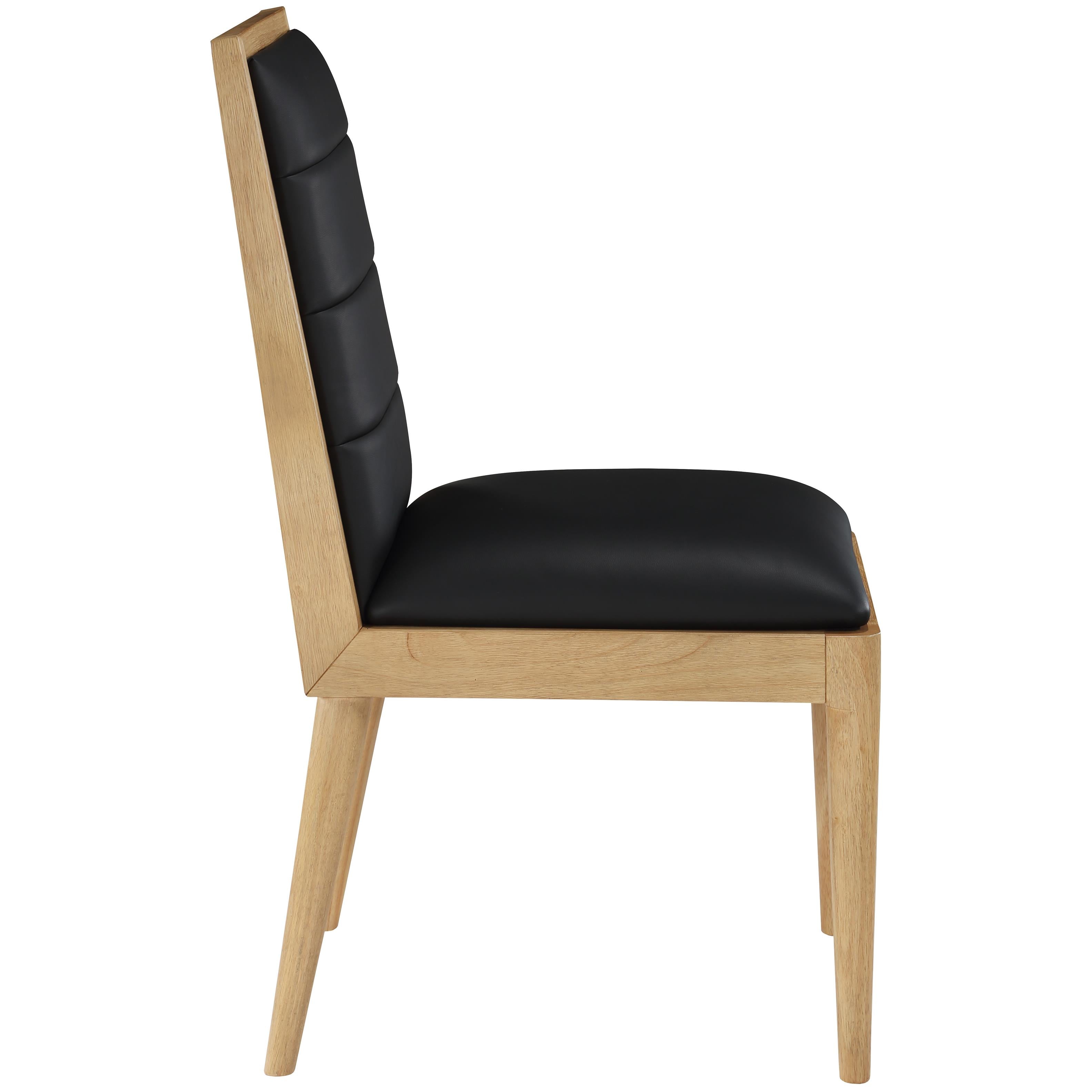 Meridian Bristol Black Vegan Leather Dining Chair