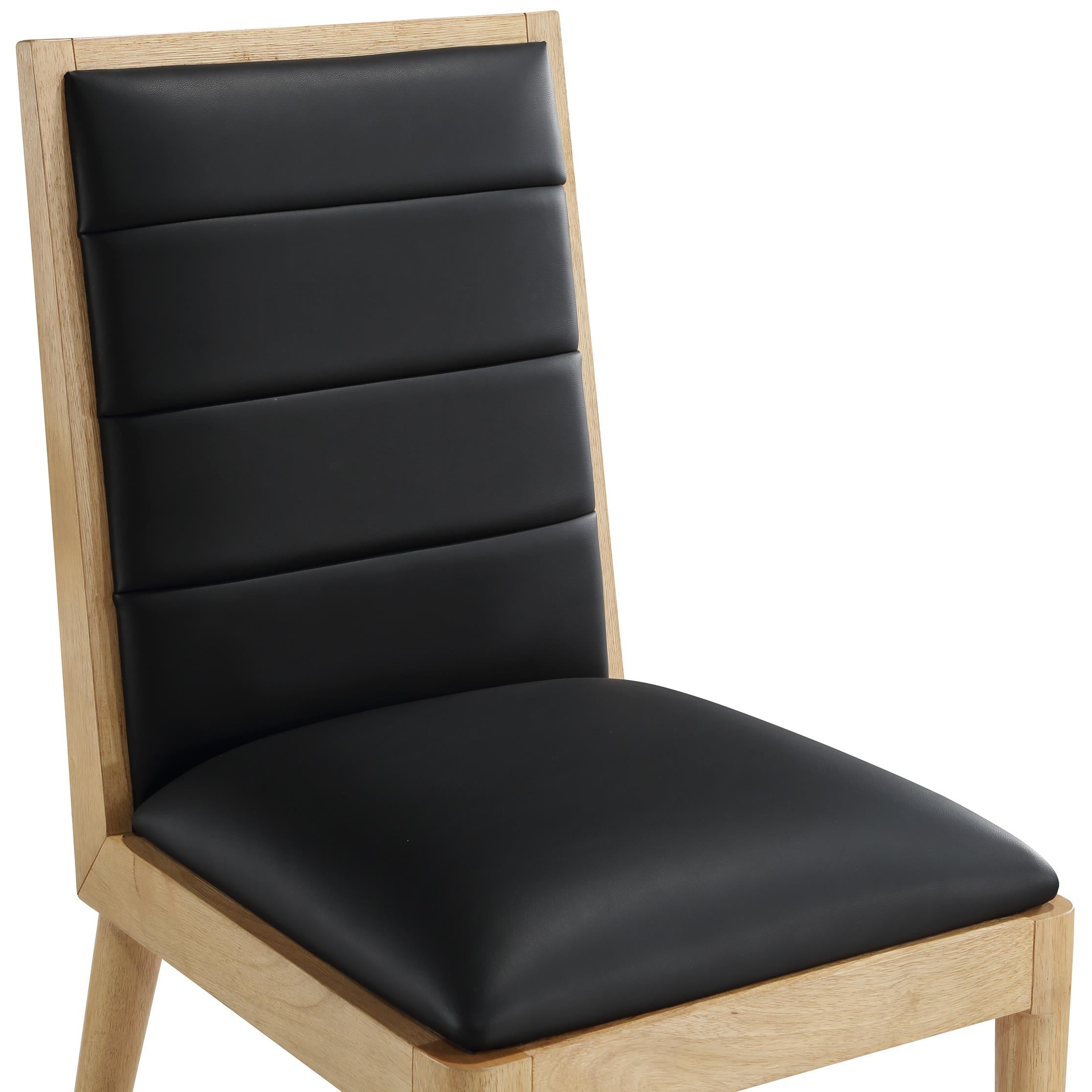 Meridian Bristol Black Vegan Leather Dining Chair