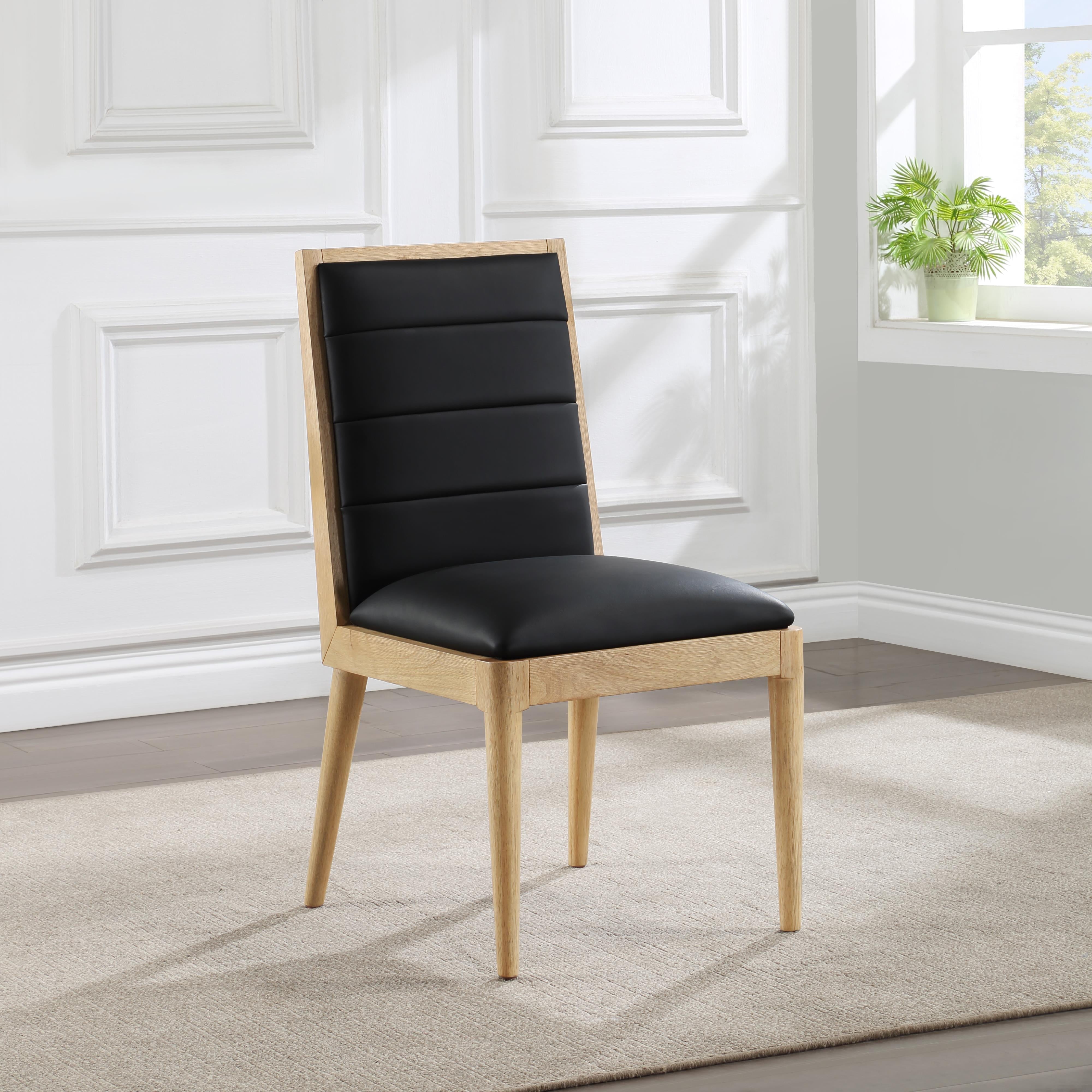 Meridian Bristol Black Vegan Leather Dining Chair