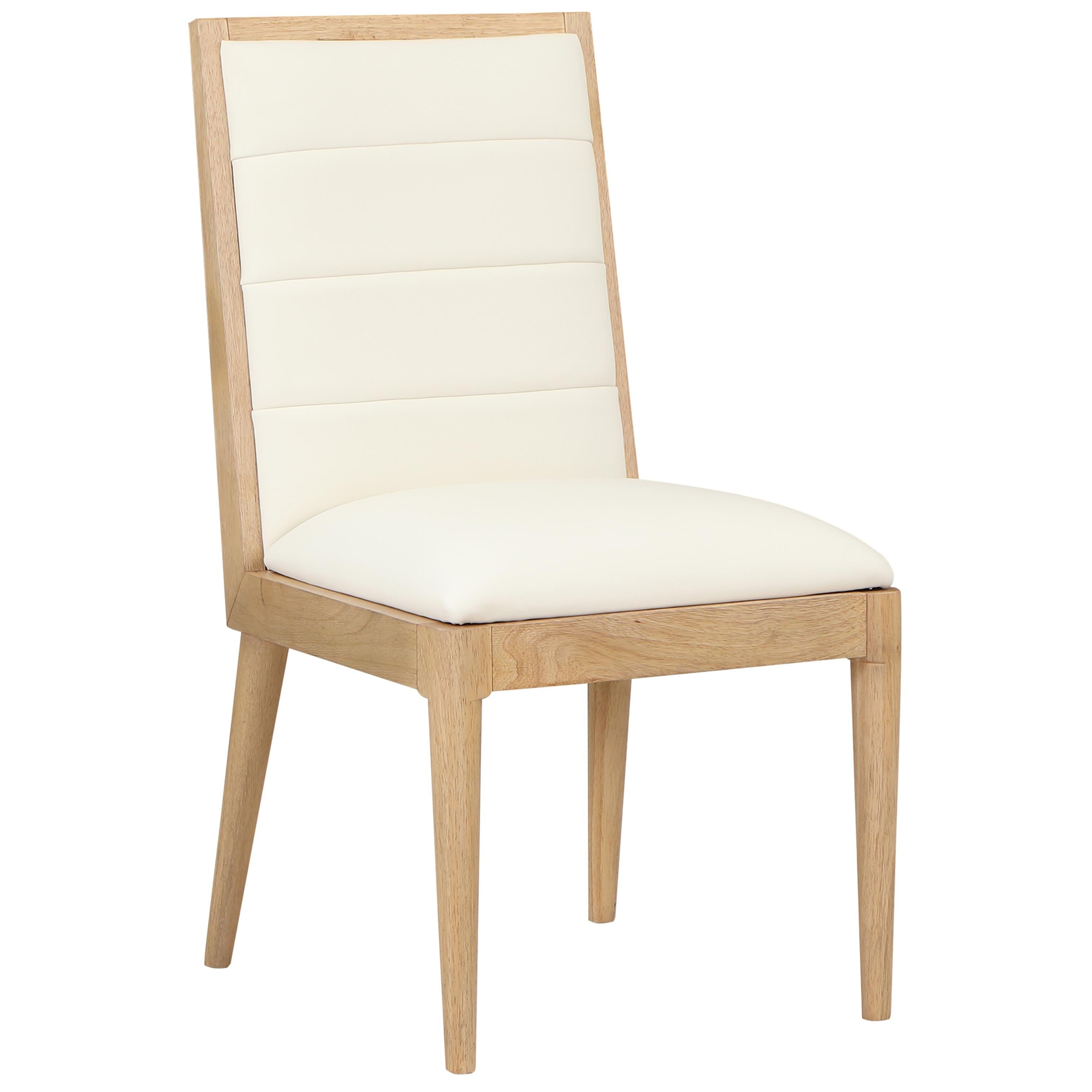 Meridian Bristol Cream Vegan Leather Dining Chair